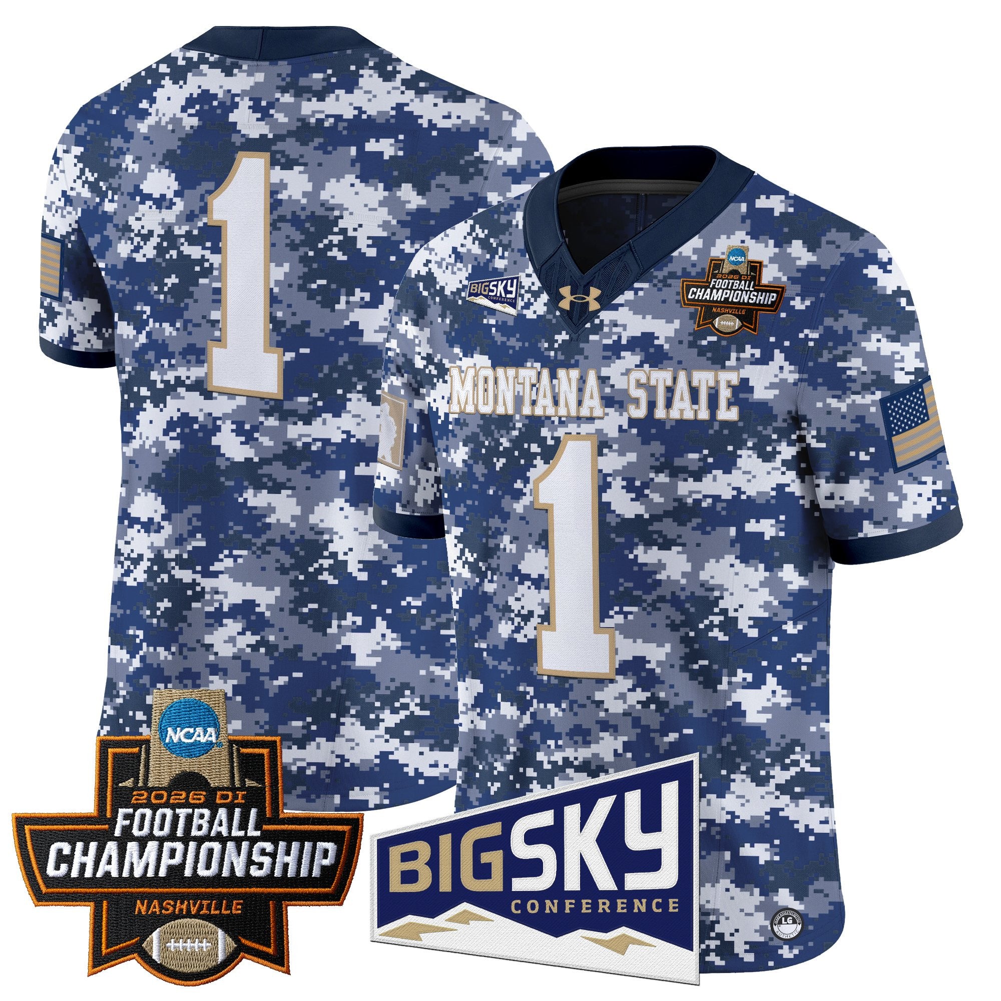 Men's Montana State Bobcats 2026 Football Championship Vapor Limited Jersey - All Stitched