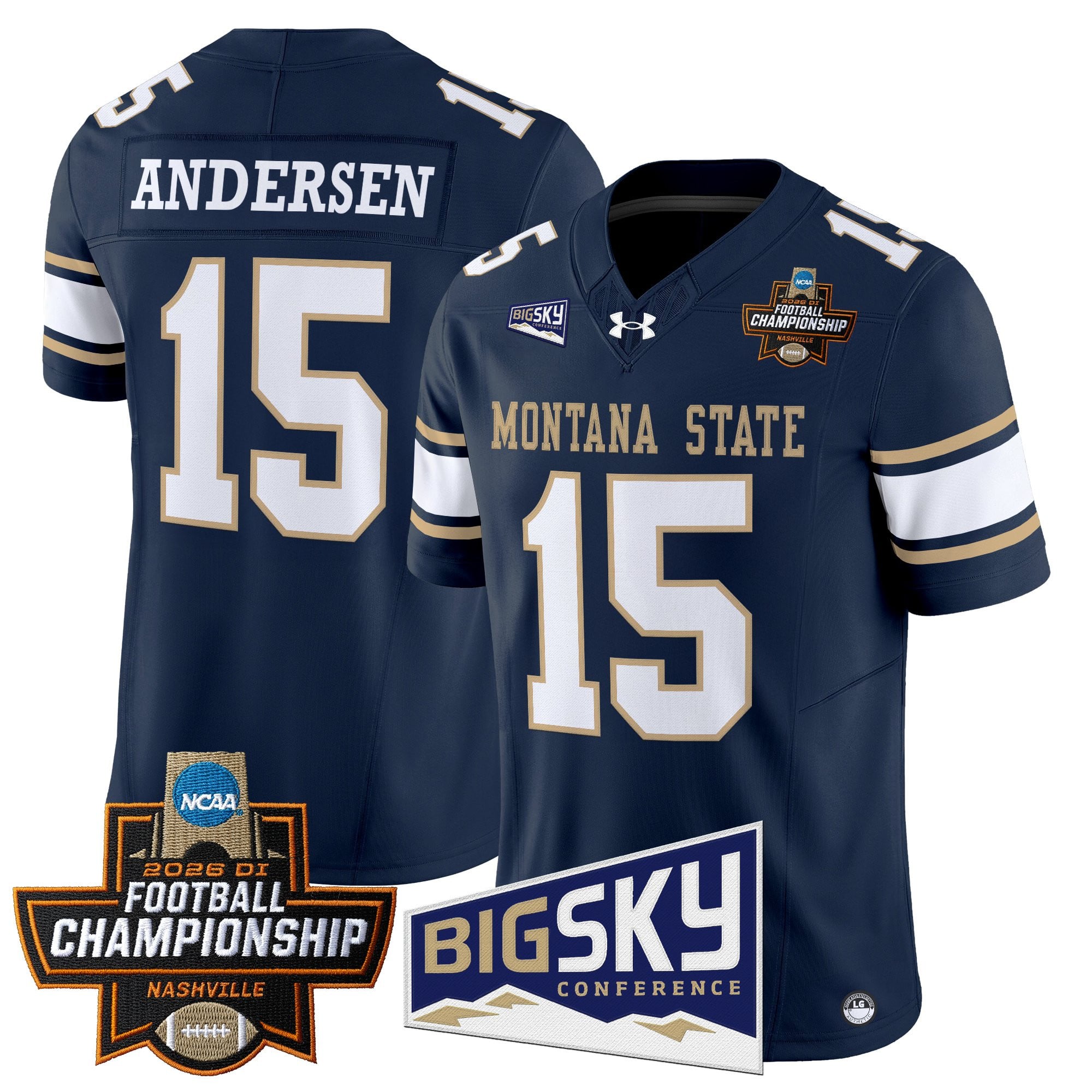 Men's Montana State Bobcats 2026 Football Championship Vapor Limited Jersey - All Stitched