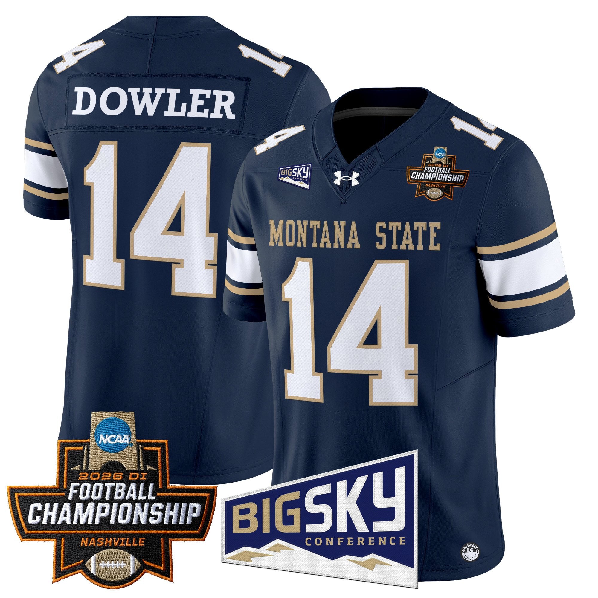 Men's Montana State Bobcats 2026 Football Championship Vapor Limited Jersey - All Stitched