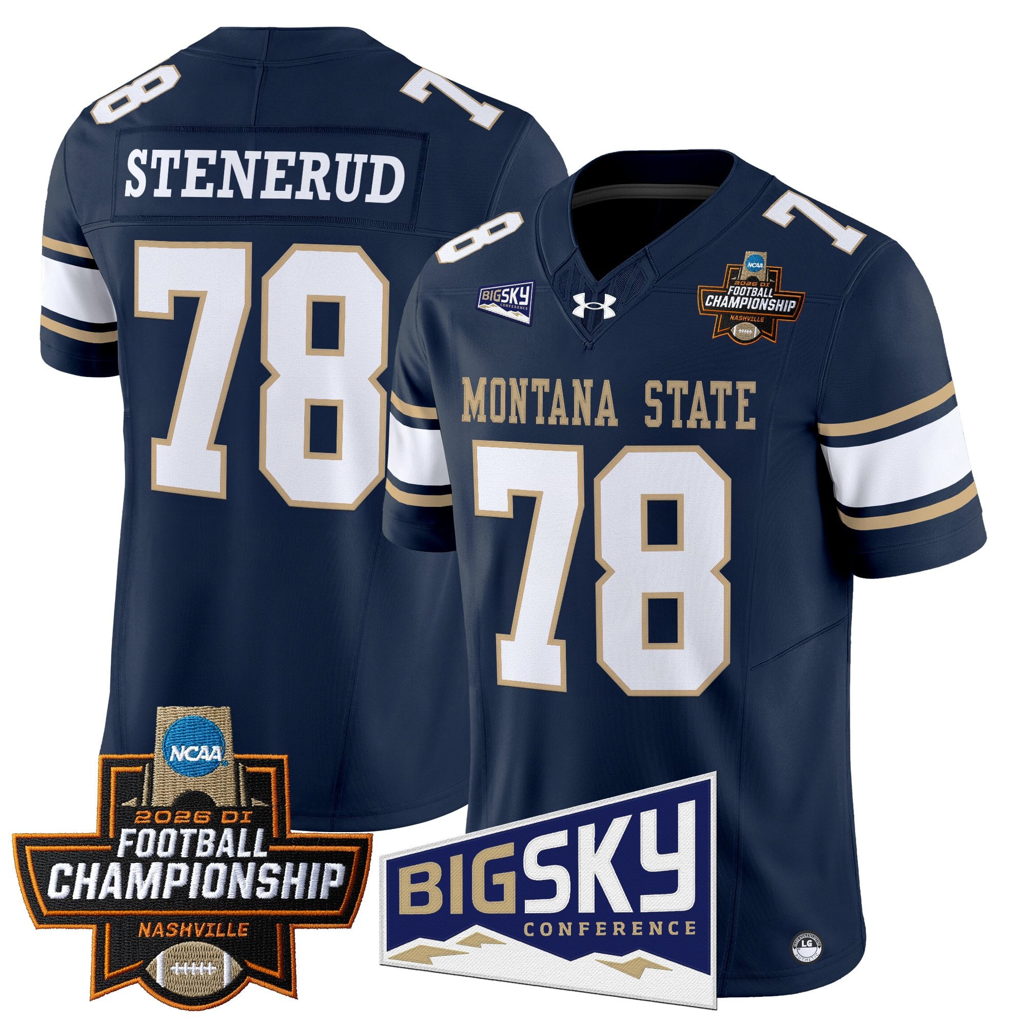 Men's Montana State Bobcats 2026 Football Championship Vapor Limited Jersey - All Stitched