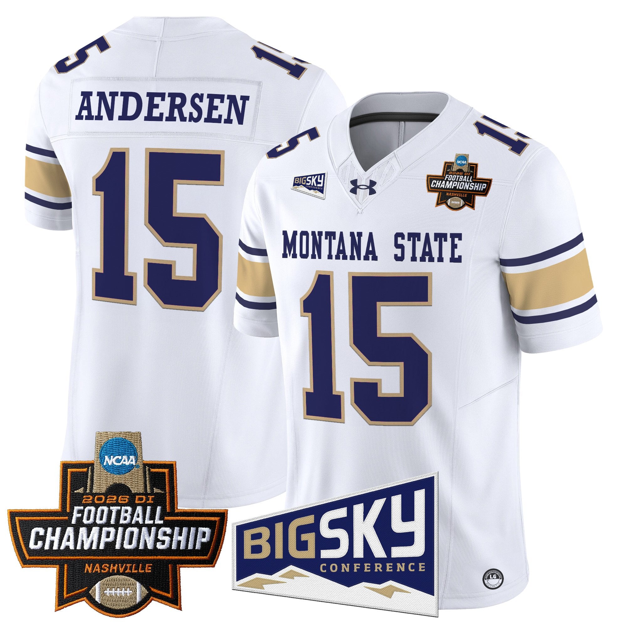 Men's Montana State Bobcats 2026 Football Championship Vapor Limited Jersey - All Stitched