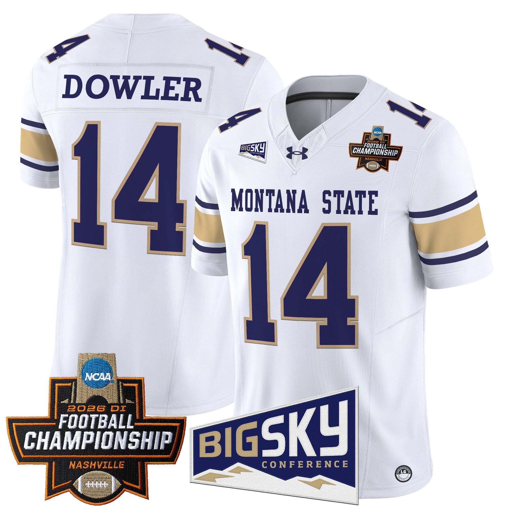 Men's Montana State Bobcats 2026 Football Championship Vapor Limited Jersey - All Stitched
