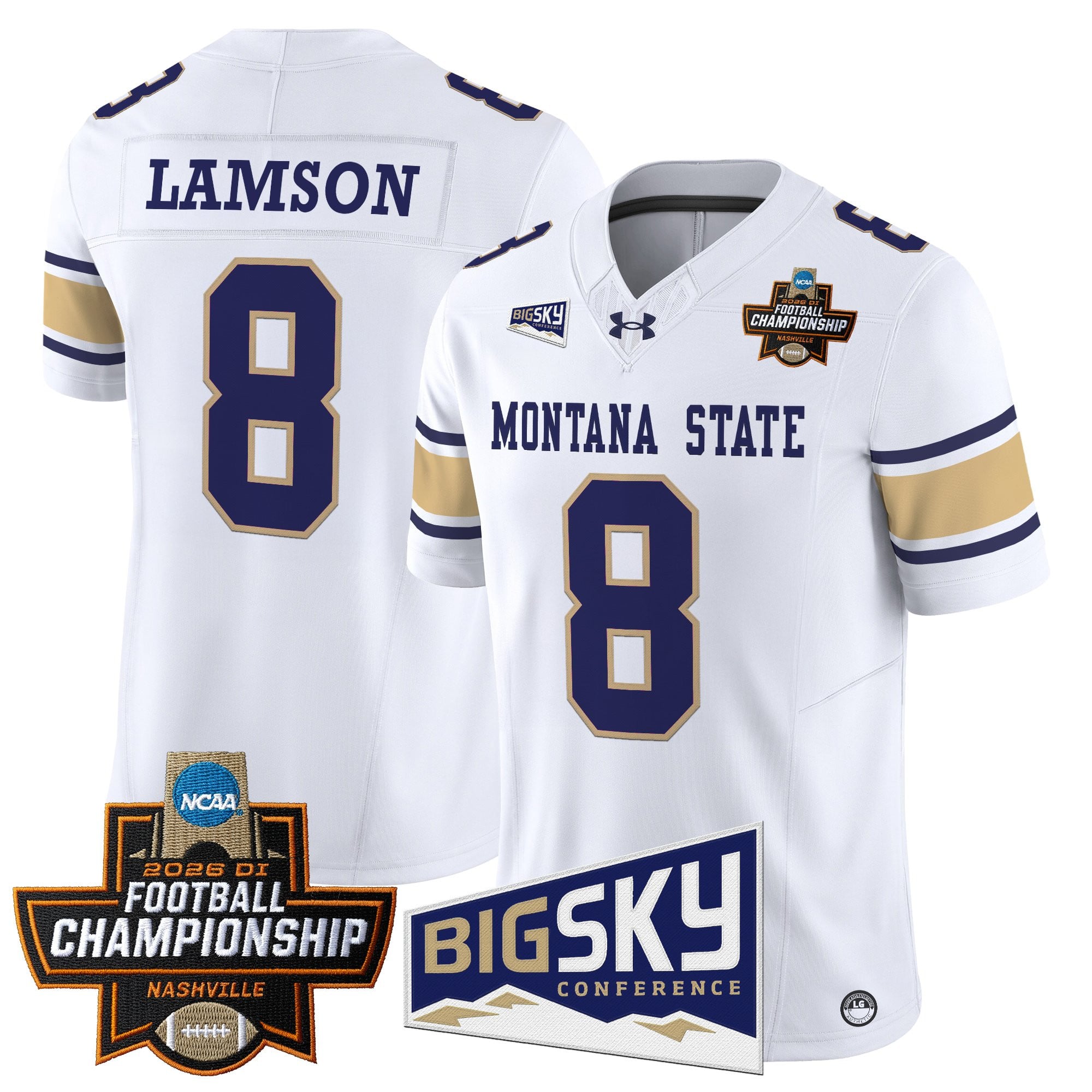 Men's Montana State Bobcats 2026 Football Championship Vapor Limited Jersey - All Stitched
