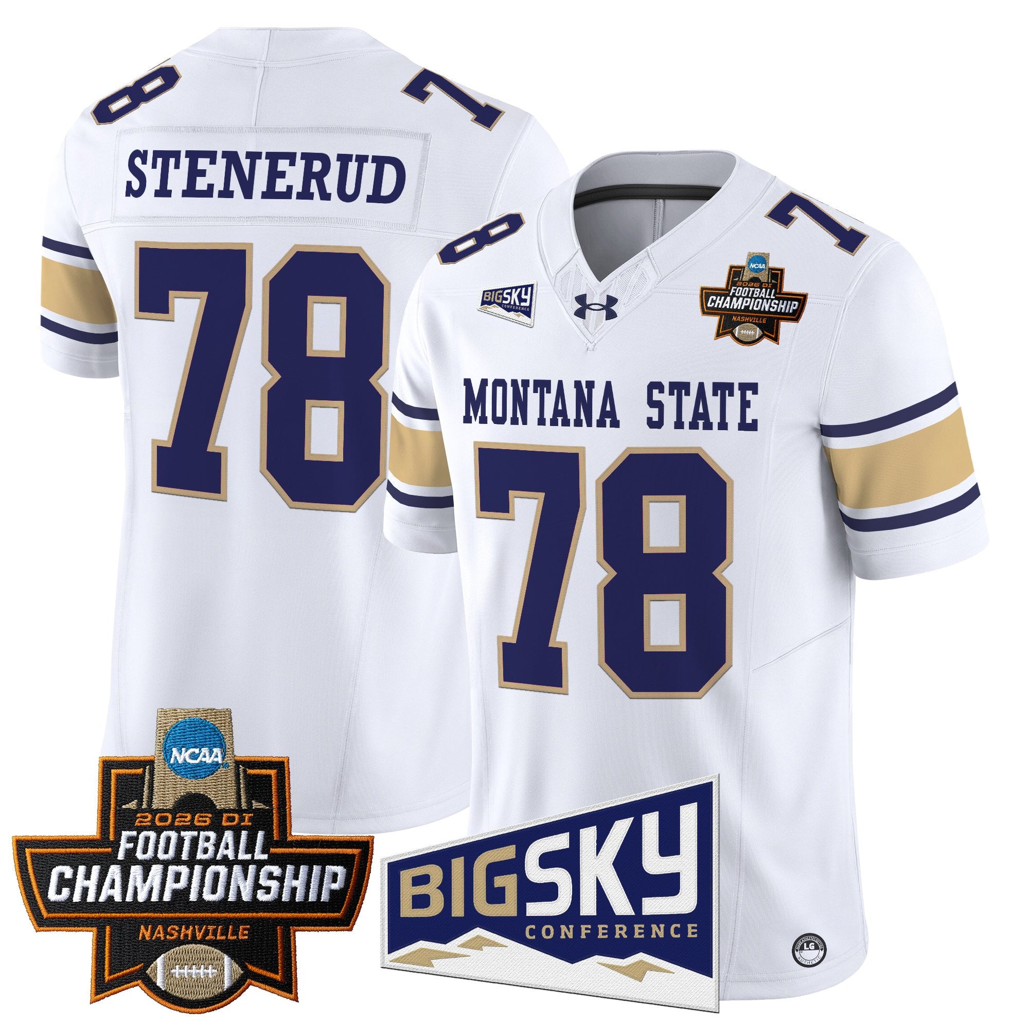 Men's Montana State Bobcats 2026 Football Championship Vapor Limited Jersey - All Stitched