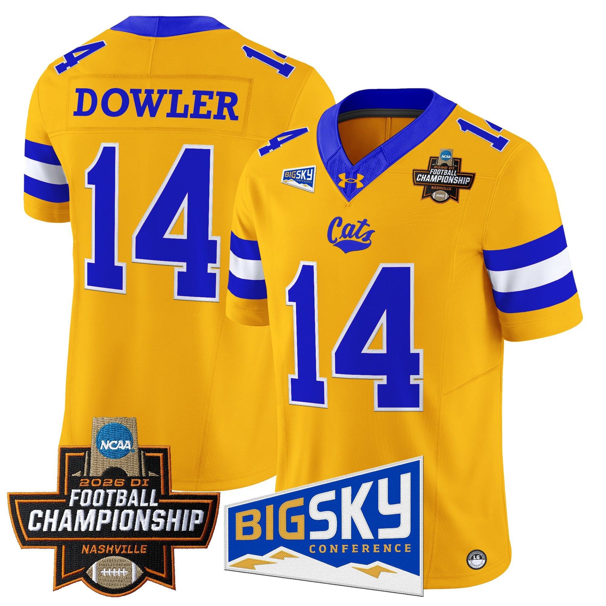 Men's Montana State Bobcats 2026 Football Championship Vapor Limited Jersey - All Stitched
