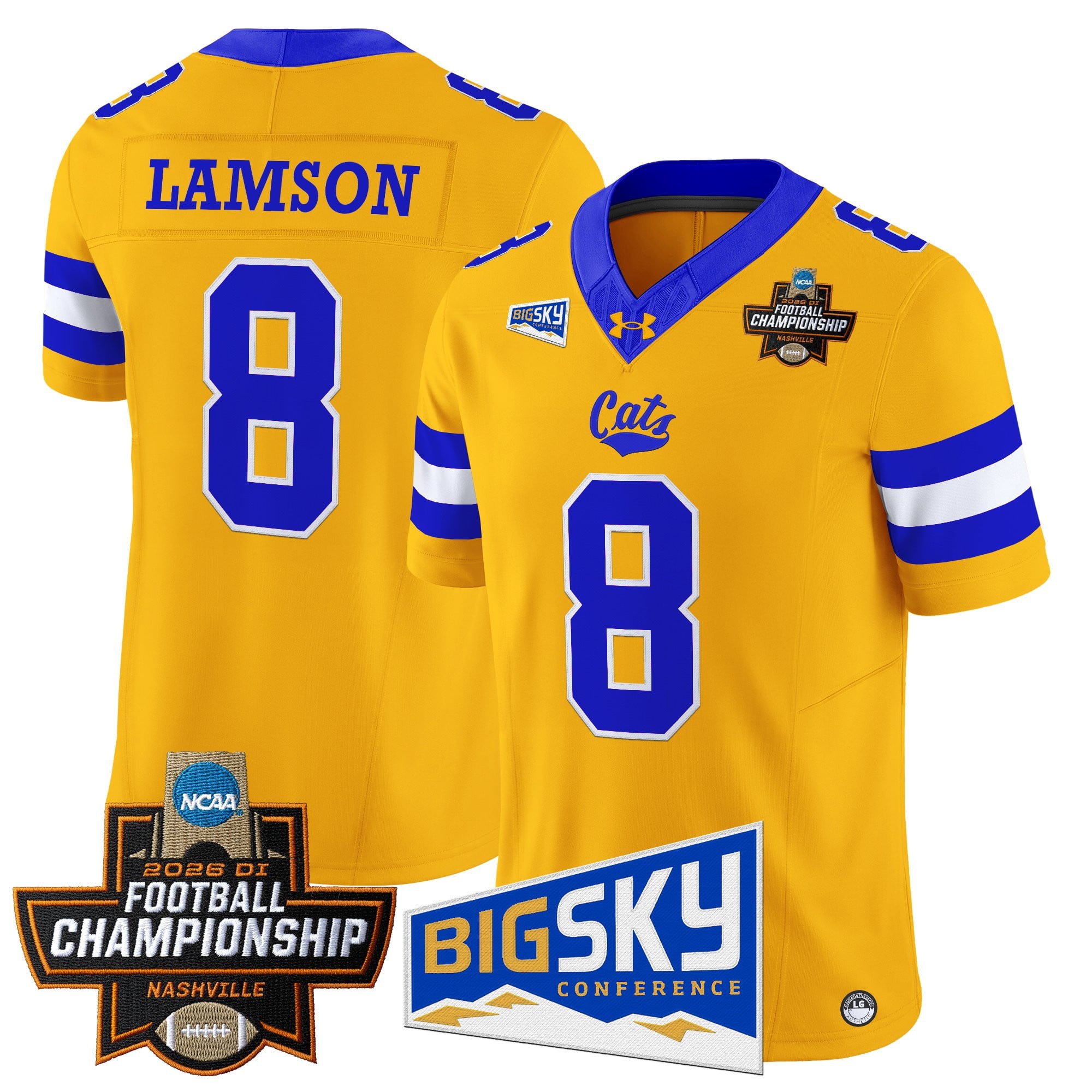 Men's Montana State Bobcats 2026 Football Championship Vapor Limited Jersey - All Stitched