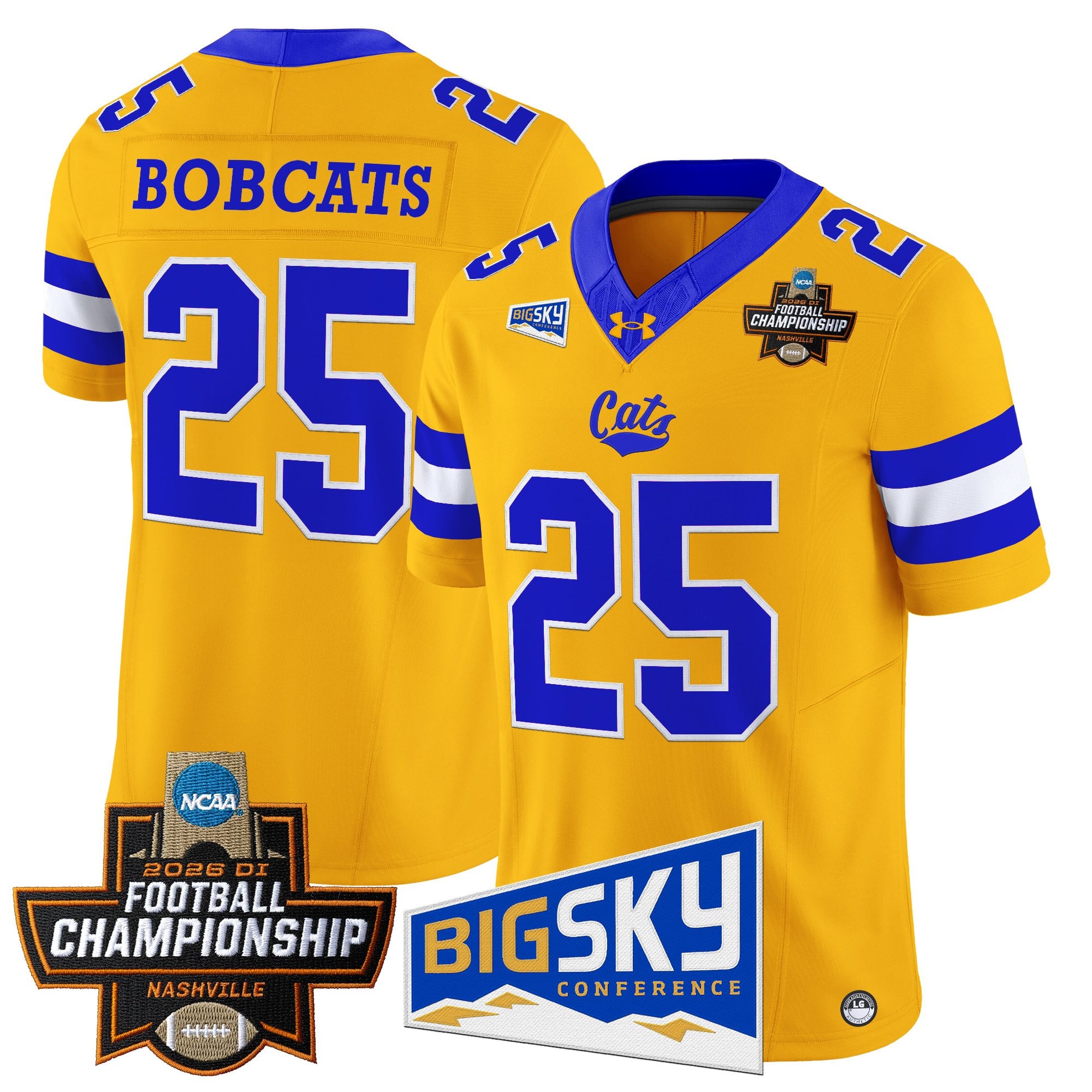 Men's Montana State Bobcats 2026 Football Championship Vapor Limited Jersey - All Stitched