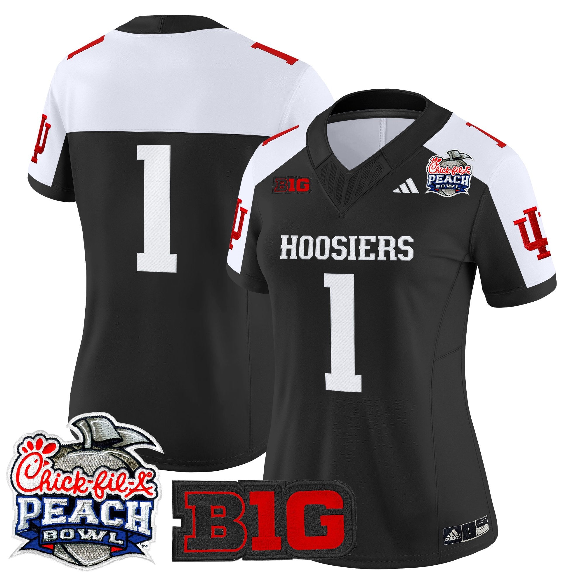 Women's Indiana Hoosiers 2026 Peach Bowl Vapor Limited Jersey V2 - All Stitched
