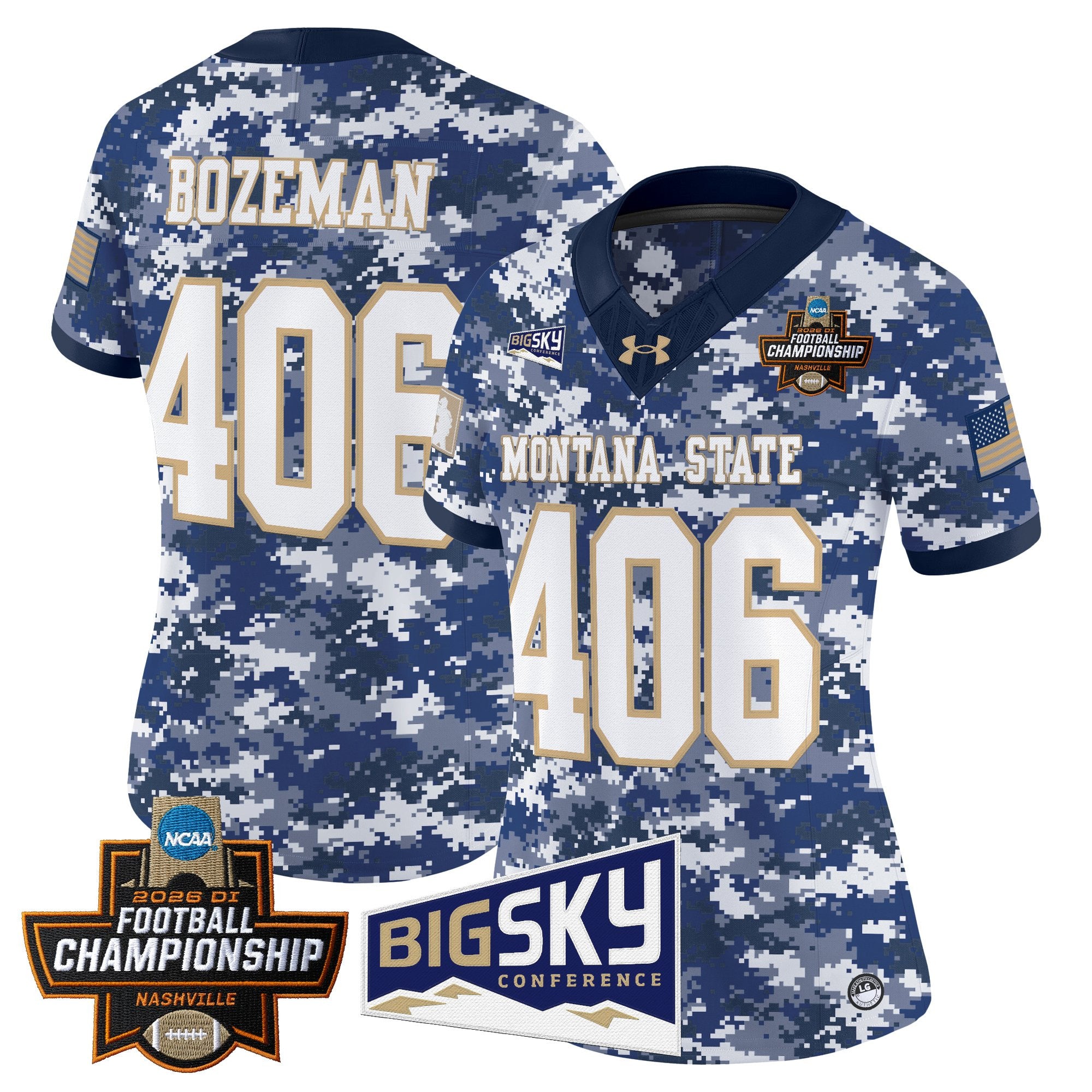 Women's Montana State Bobcats 2026 Football Championship Vapor Limited Jersey - All Stitched