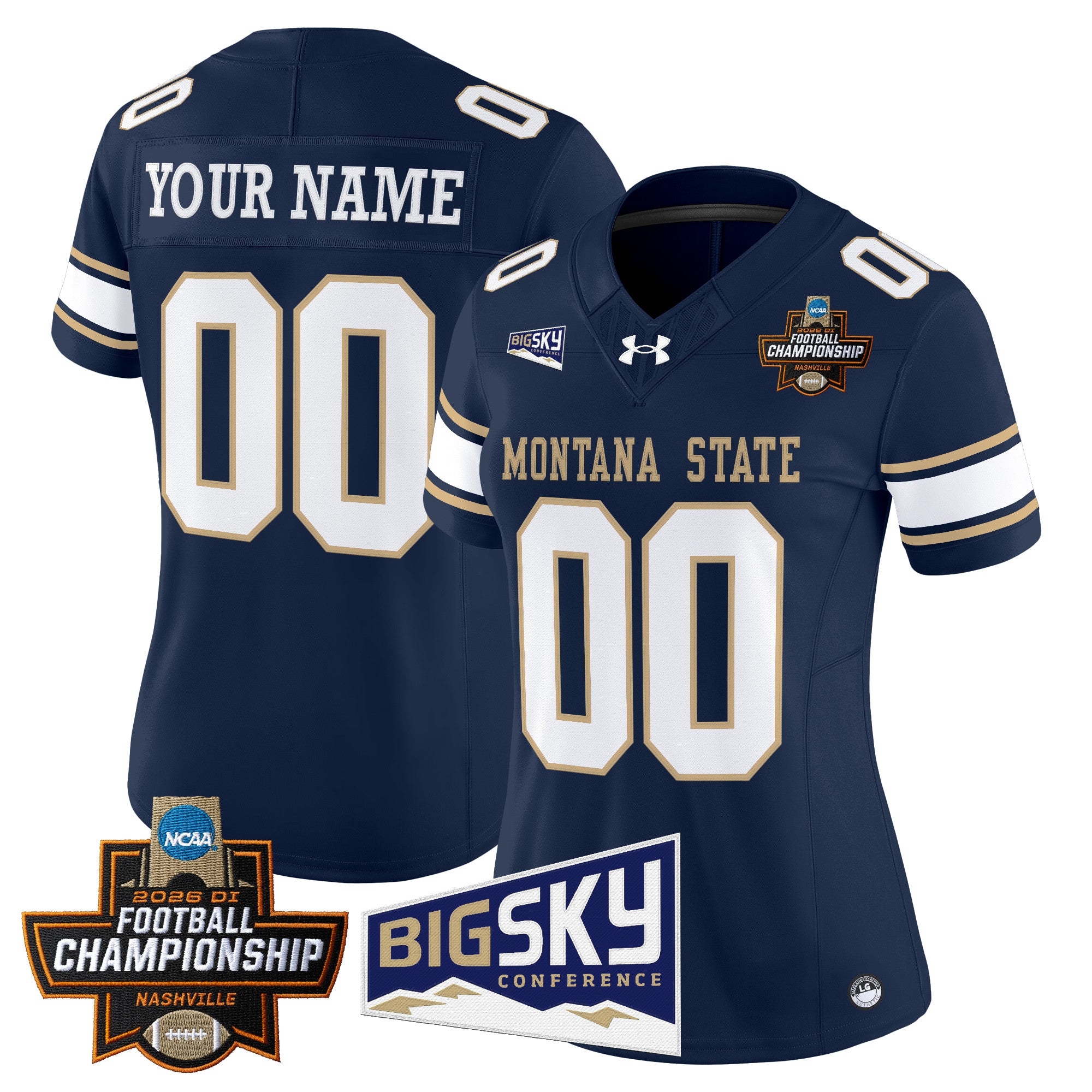 Montana State Bobcats 2026 Football Championship Vapor Limited Custom Jersey - All Stitched