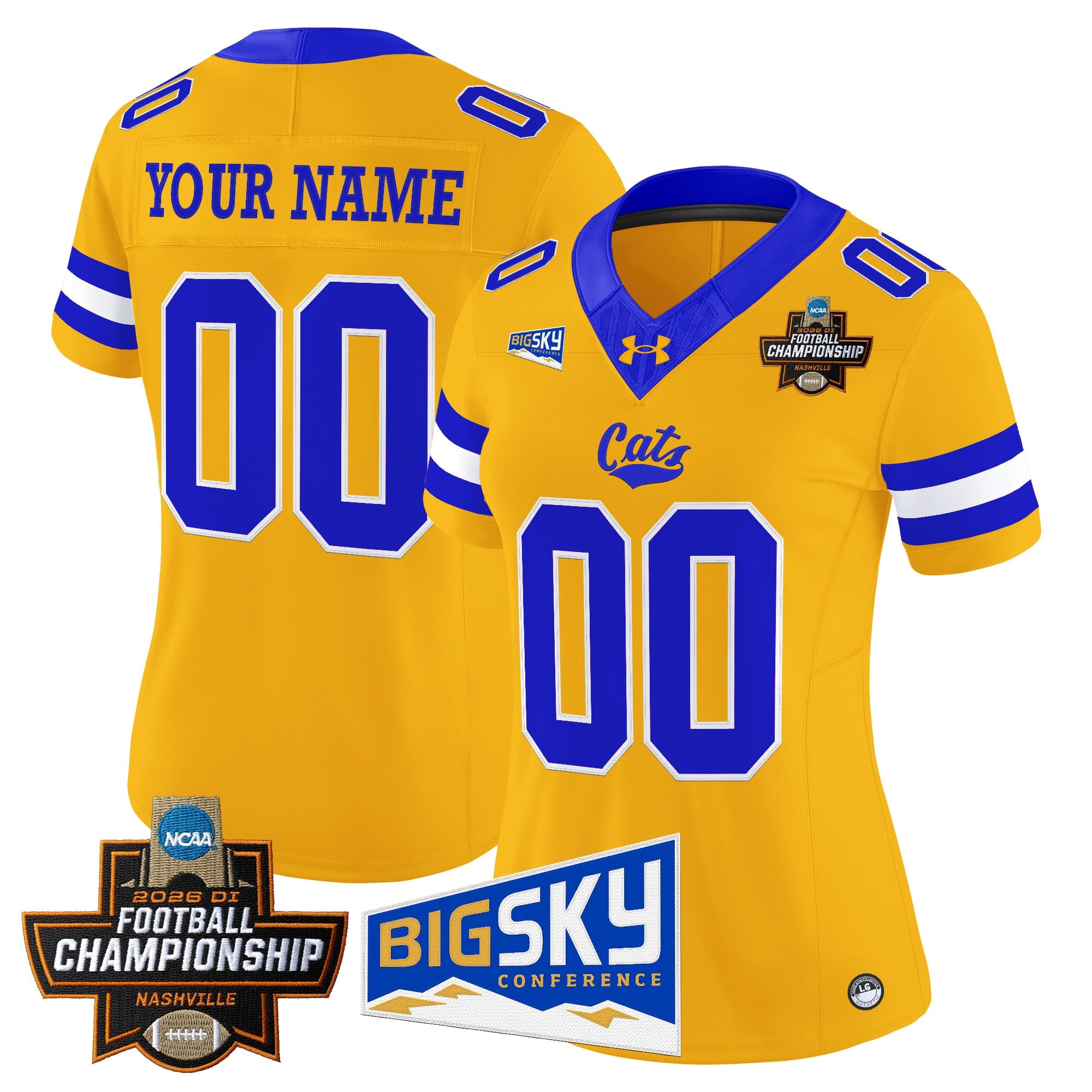 Montana State Bobcats 2026 Football Championship Vapor Limited Custom Jersey - All Stitched