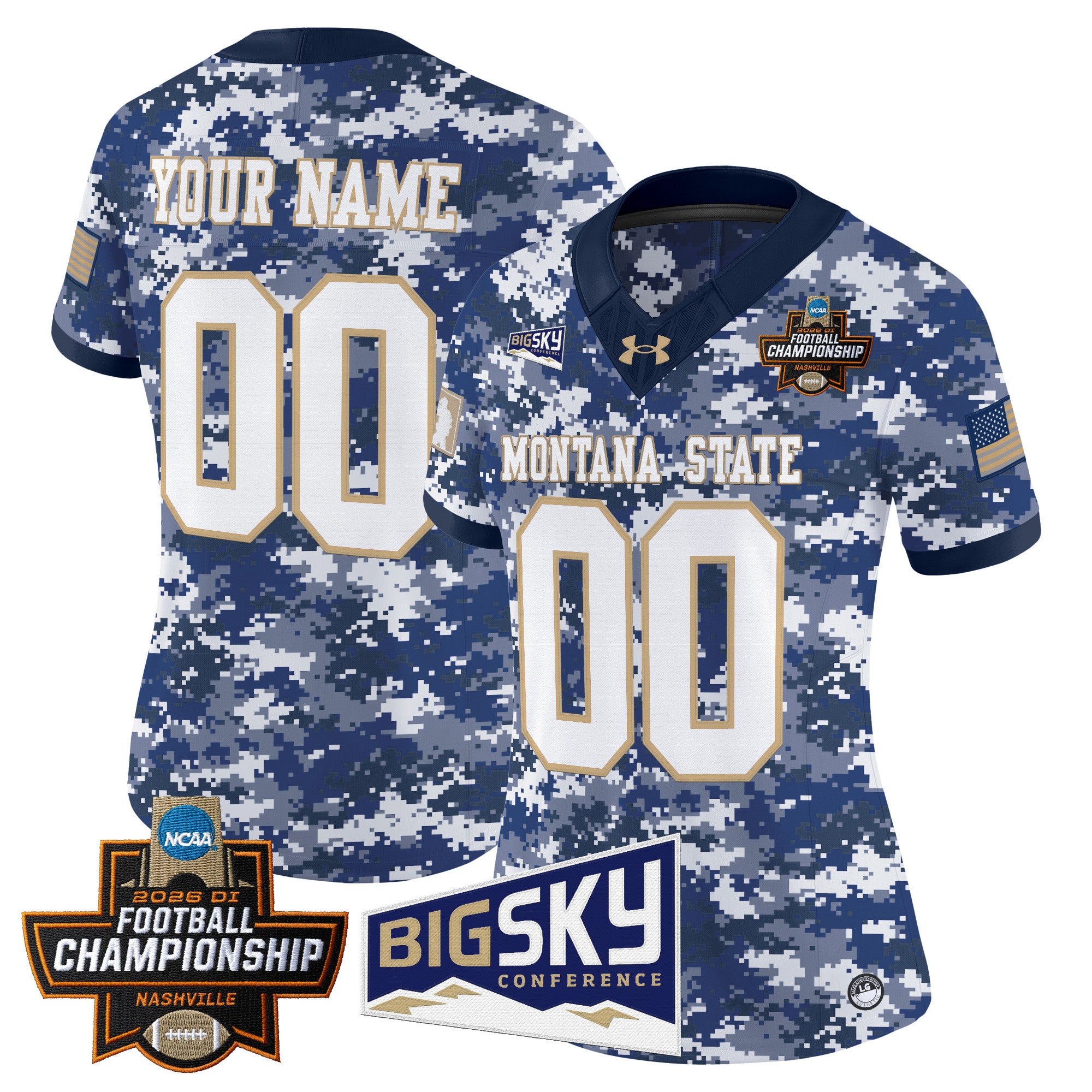 Montana State Bobcats 2026 Football Championship Vapor Limited Custom Jersey - All Stitched