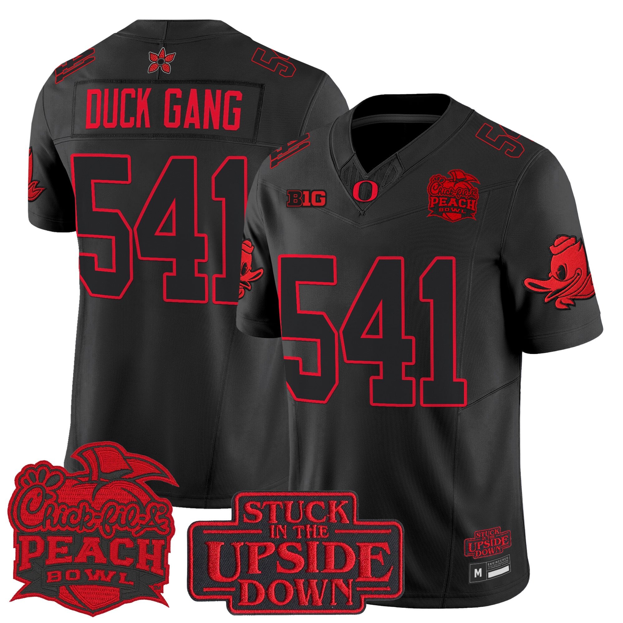 Oregon Ducks 'Stranger Things Edition' Vapor Limited Jersey - 2026 Peach Bowl Patch - All Stitched