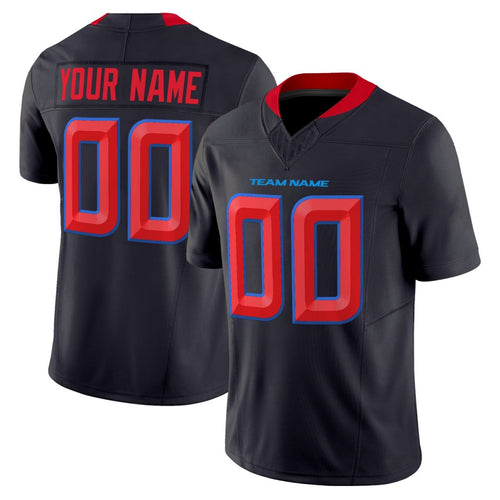 Deep Steel Blue Custom Football Jersey