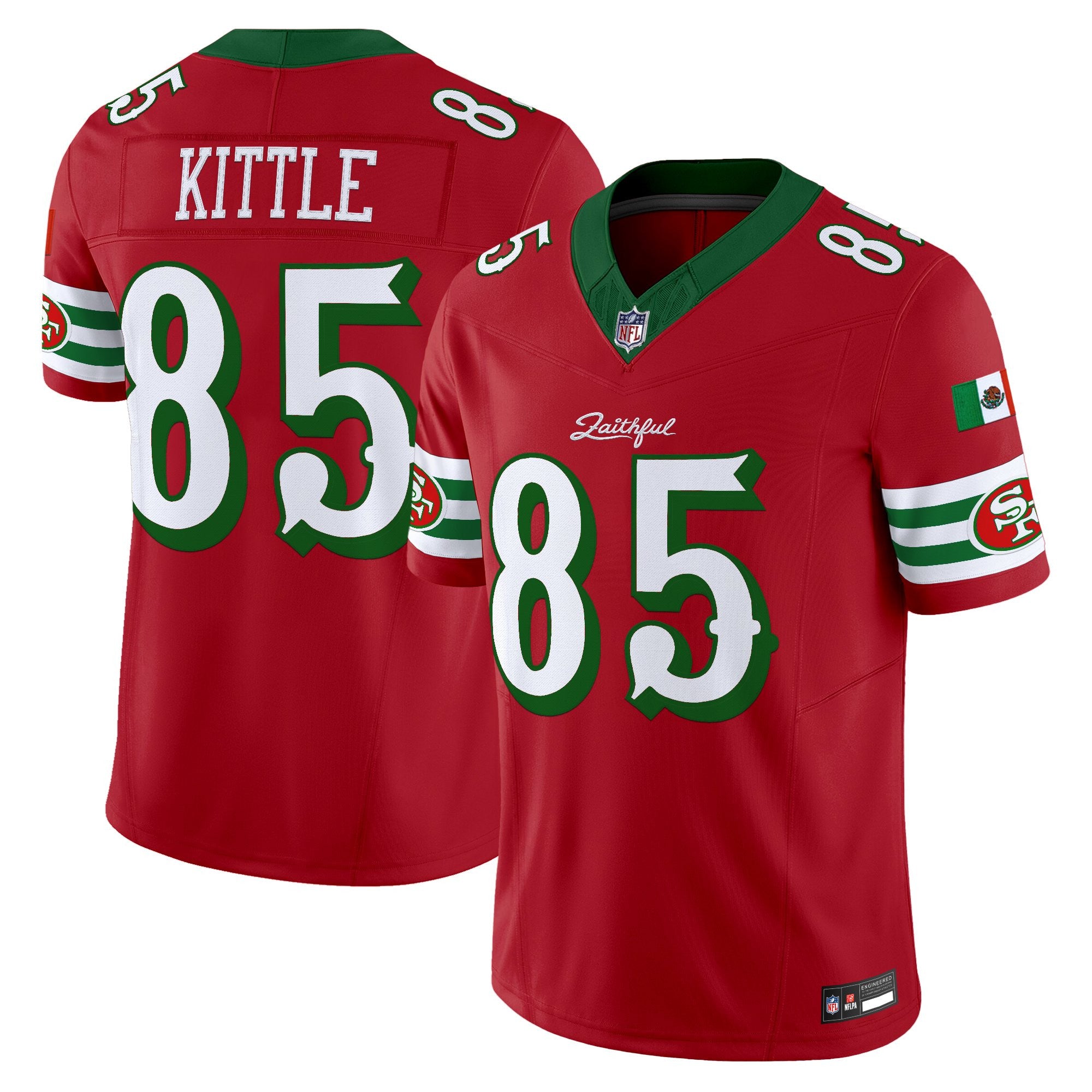 Men's San Francisco 49ers Mexico “Rivalries” Vapor Limited Jersey - All Stitched