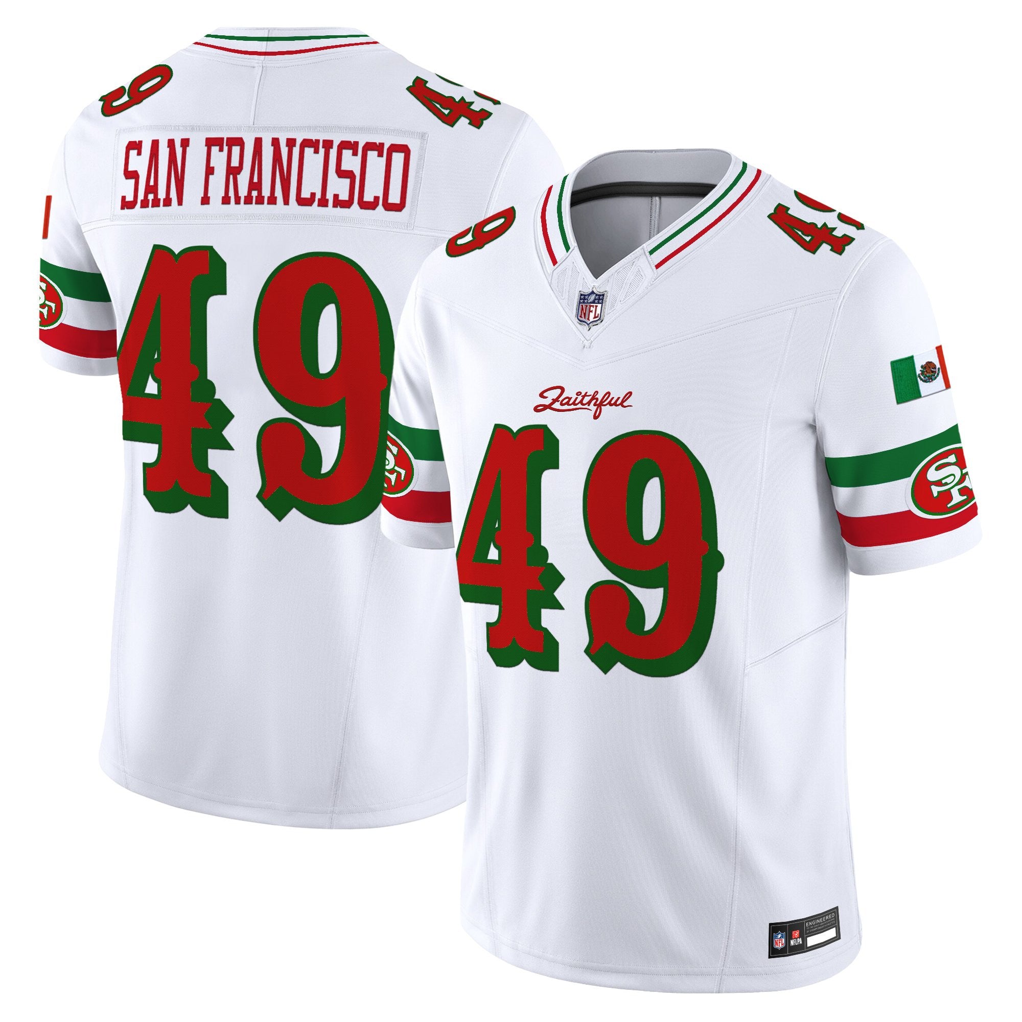 Men's San Francisco 49ers Mexico “Rivalries” Vapor Limited Jersey - All Stitched