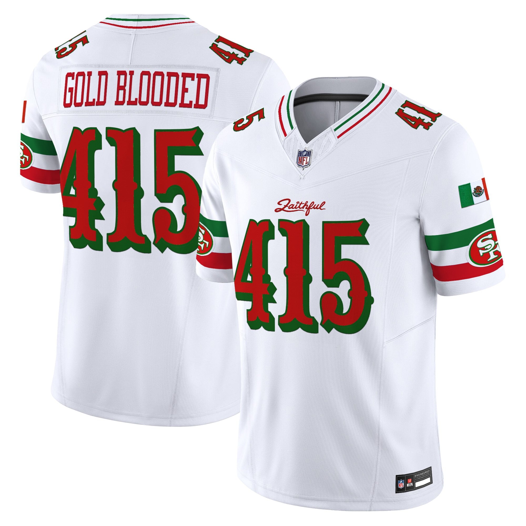 Men's San Francisco 49ers Mexico “Rivalries” Vapor Limited Jersey - All Stitched
