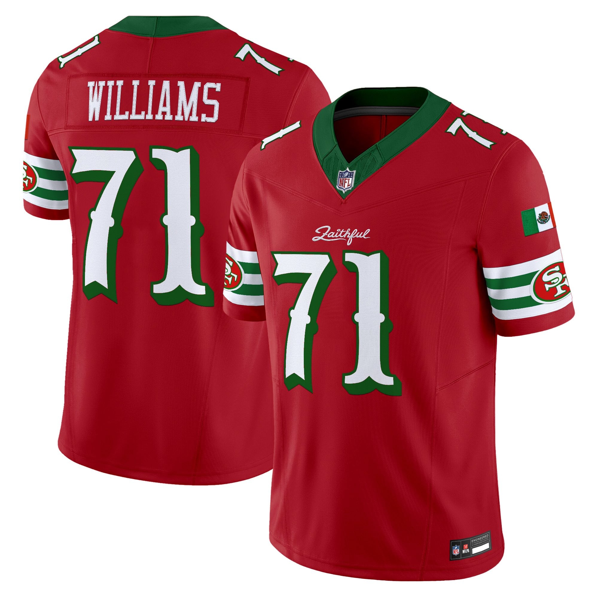 Men's San Francisco 49ers Mexico “Rivalries” Vapor Limited Jersey - All Stitched