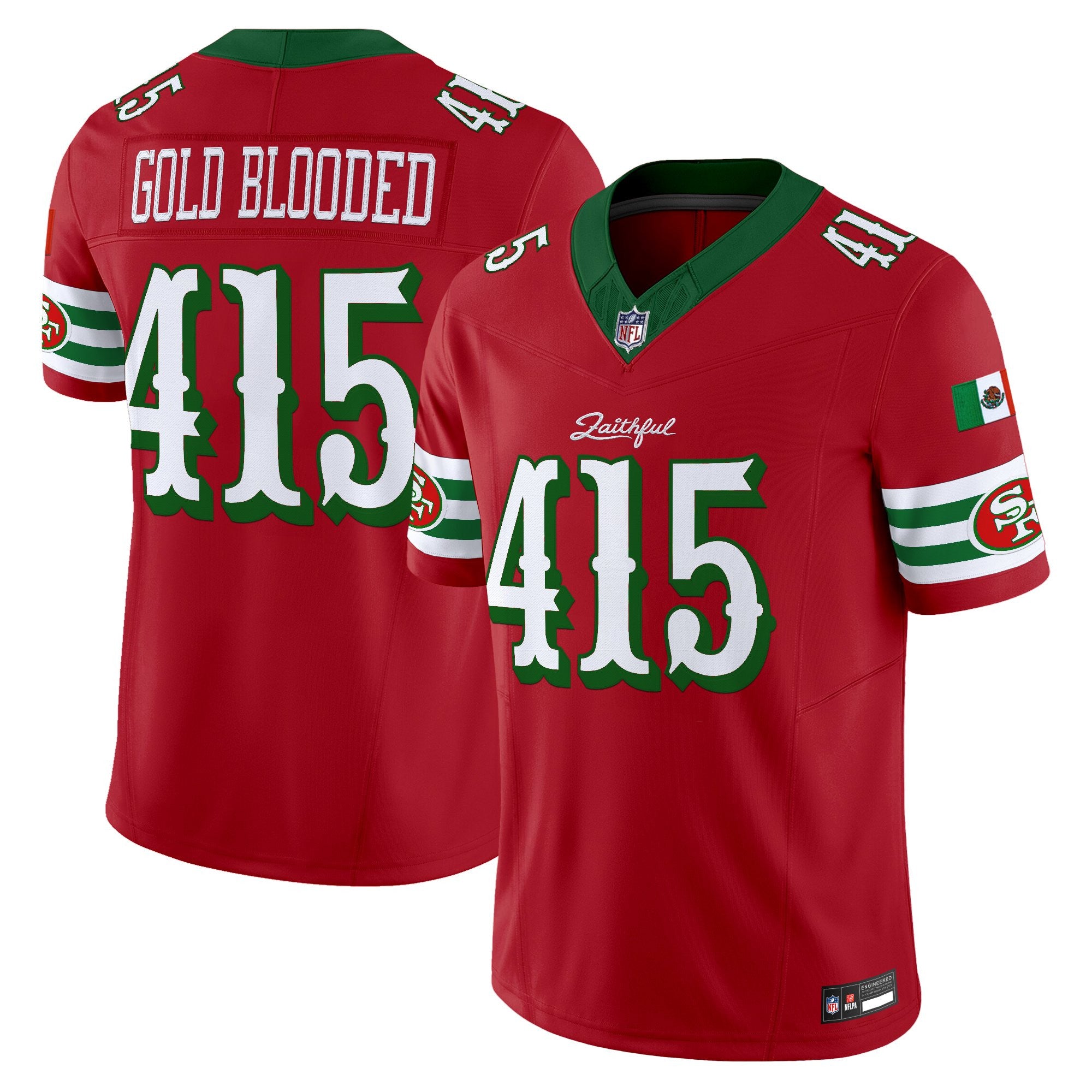 Men's San Francisco 49ers Mexico “Rivalries” Vapor Limited Jersey - All Stitched