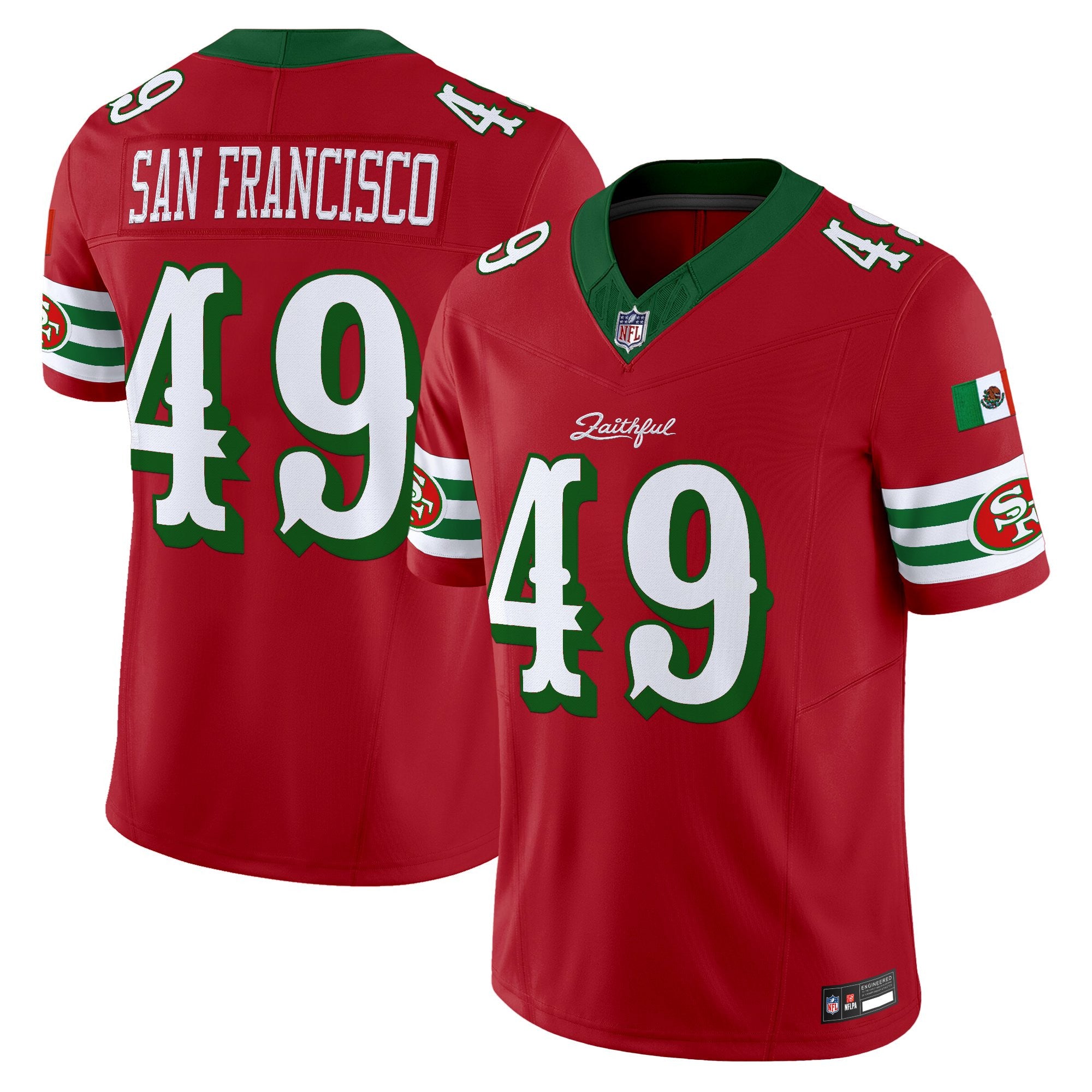 Men's San Francisco 49ers Mexico “Rivalries” Vapor Limited Jersey - All Stitched