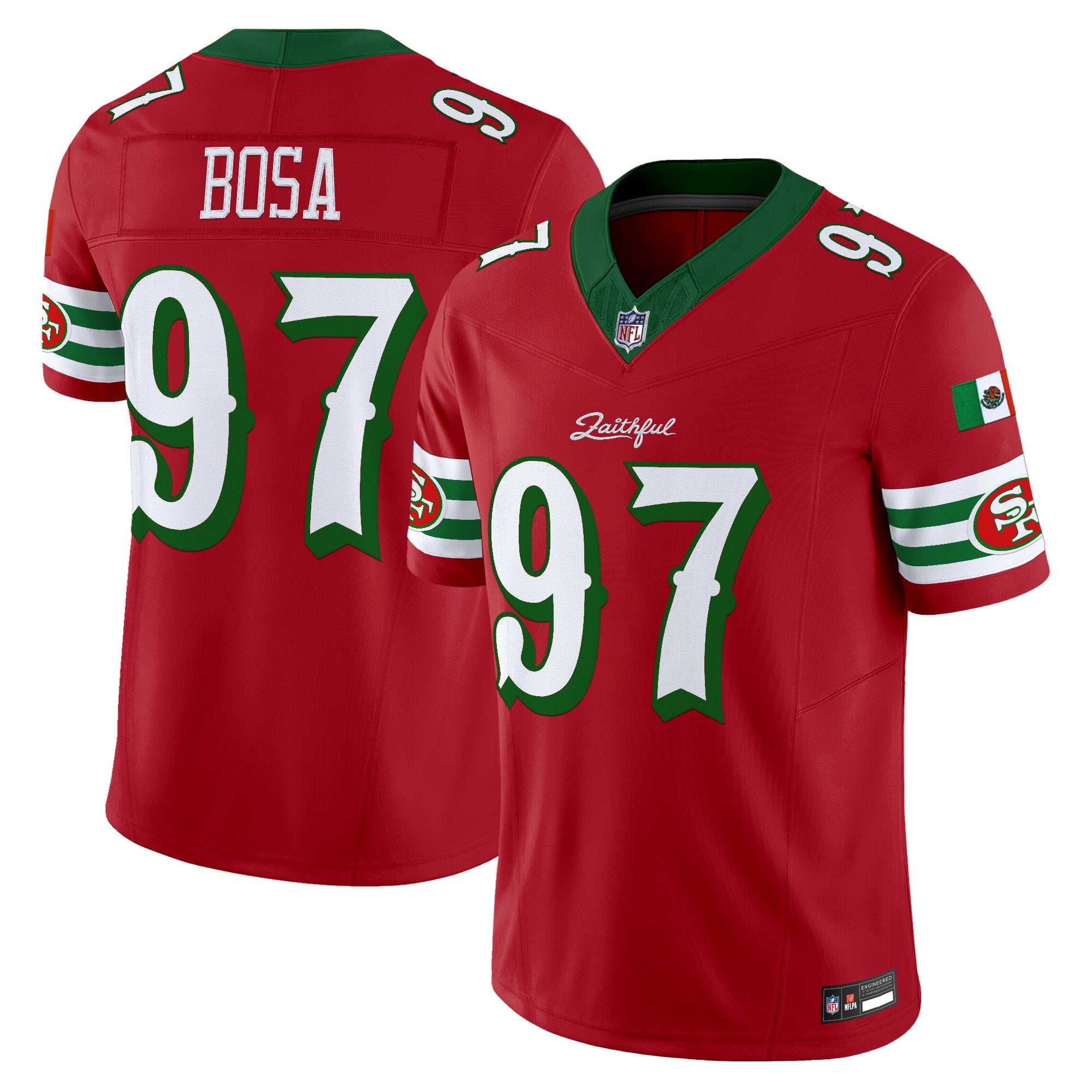 Men's San Francisco 49ers Mexico “Rivalries” Vapor Limited Jersey - All Stitched