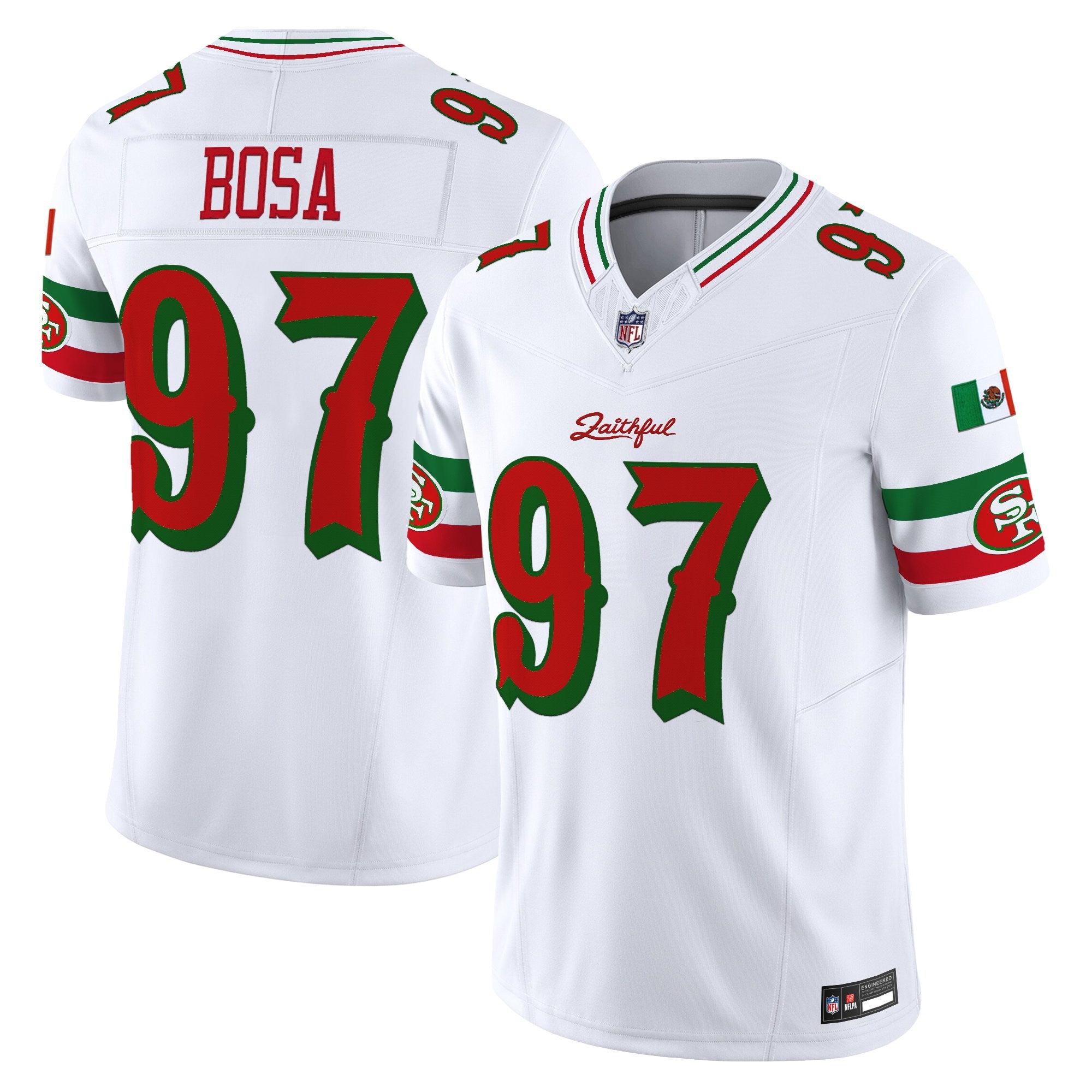 Men's San Francisco 49ers Mexico “Rivalries” Vapor Limited Jersey - All Stitched