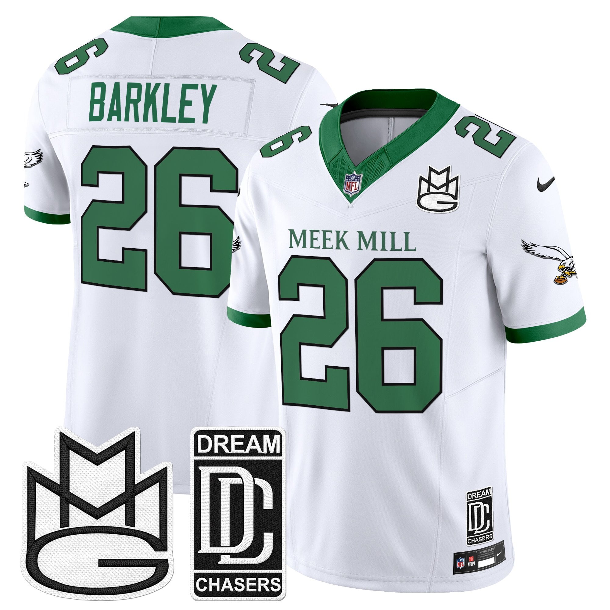 Men's Philadelphia Eagles x Meek Mill Vapor Limited Jersey - All Stitched