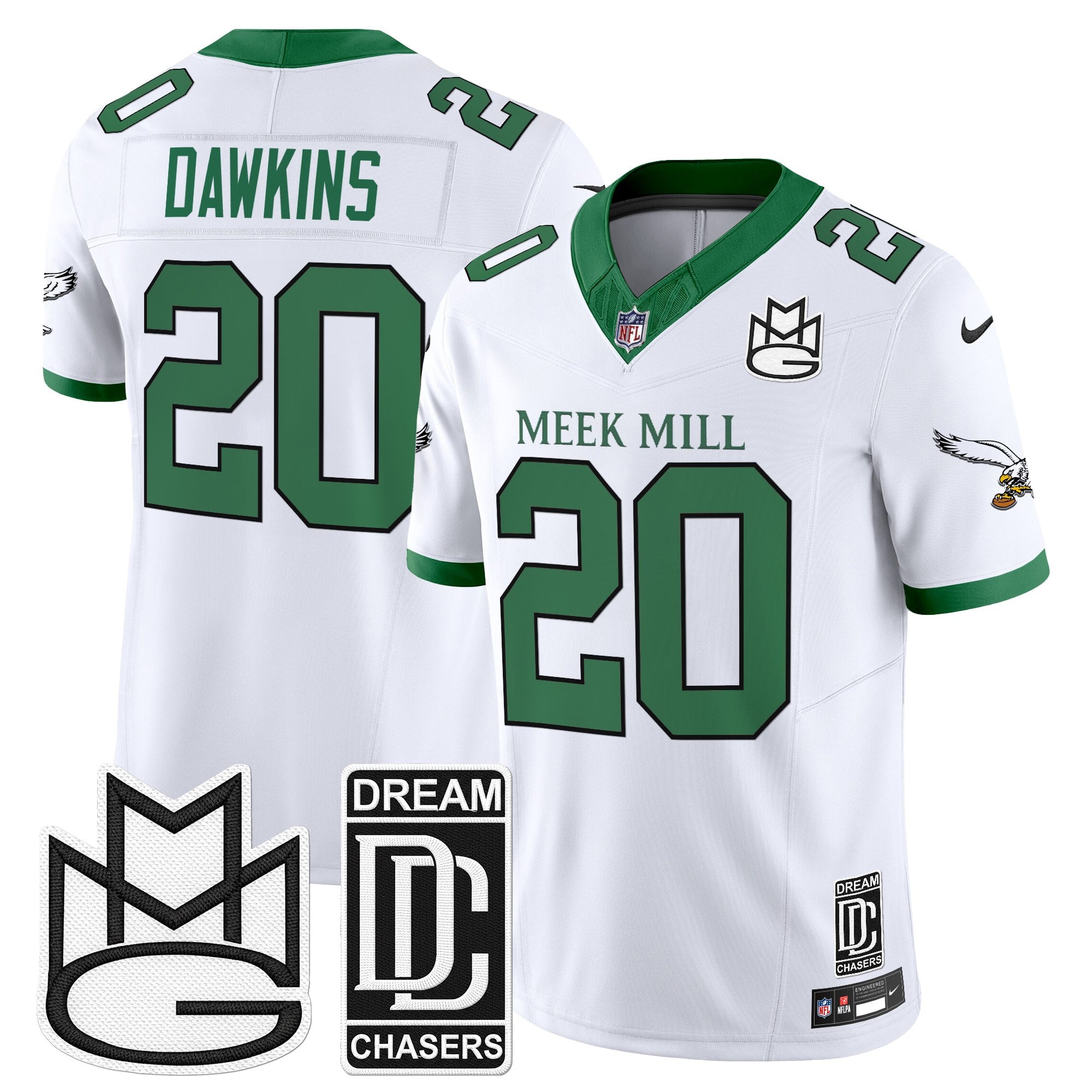 Men's Philadelphia Eagles x Meek Mill Vapor Limited Jersey - All Stitched