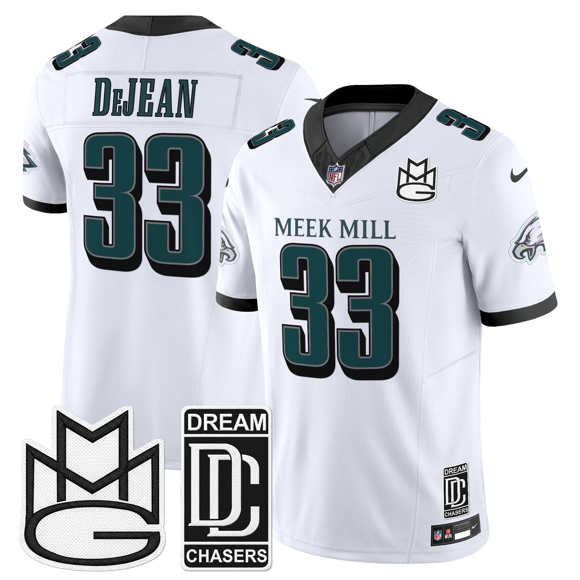 Men's Philadelphia Eagles x Meek Mill Vapor Limited Jersey - All Stitched