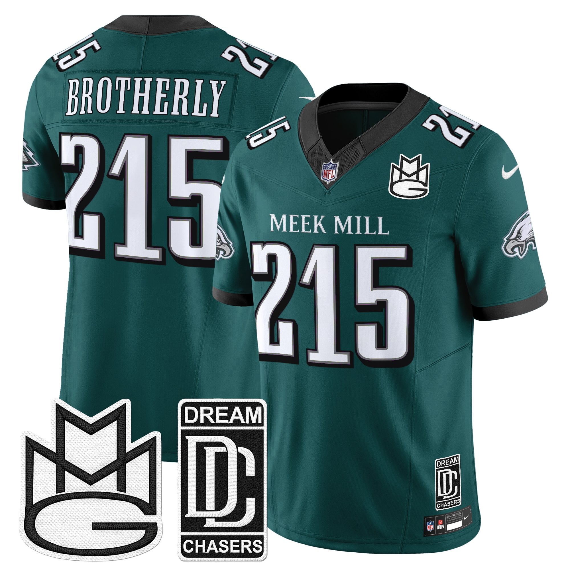Men's Philadelphia Eagles x Meek Mill Vapor Limited Jersey - All Stitched