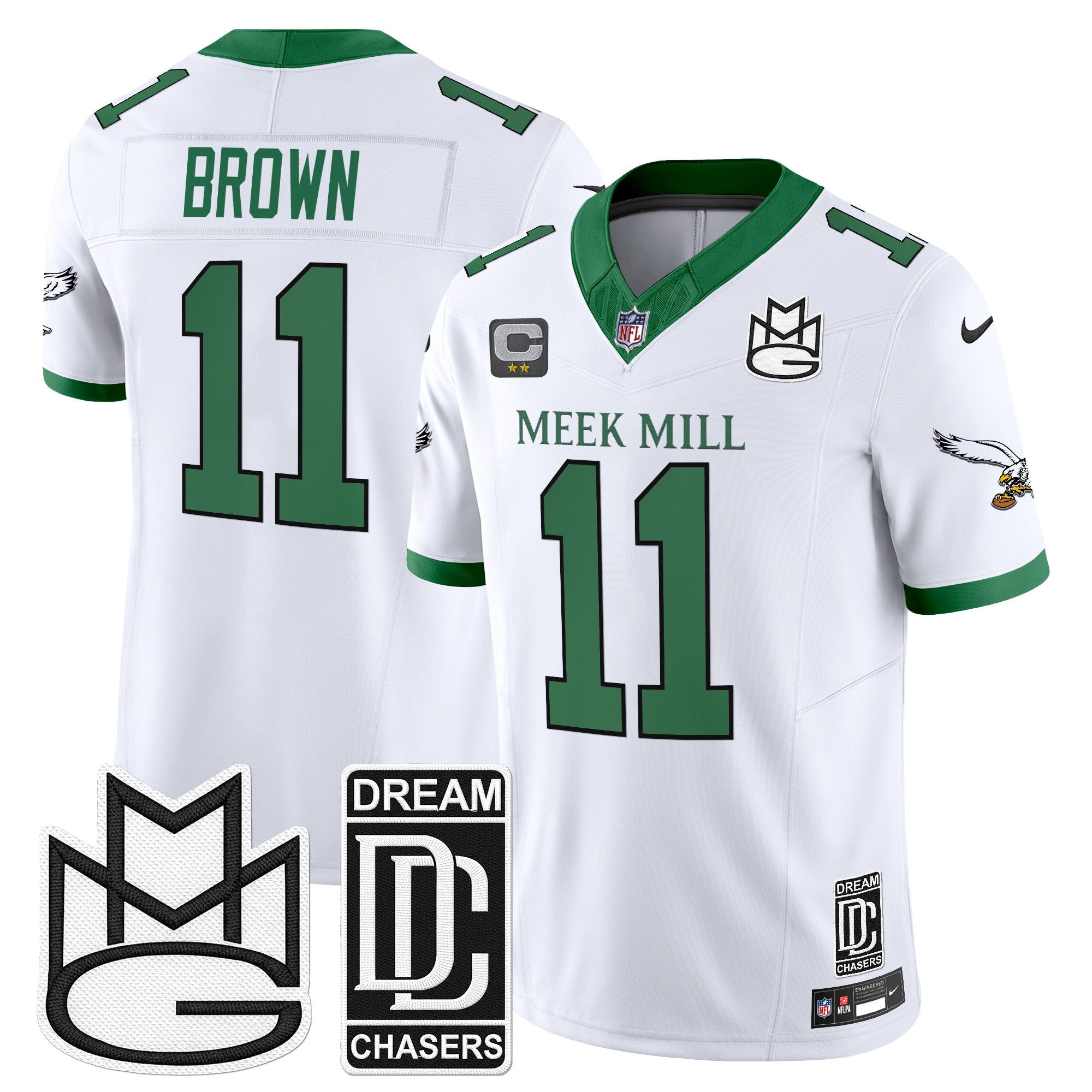 Men's Philadelphia Eagles x Meek Mill Vapor Limited Jersey - All Stitched