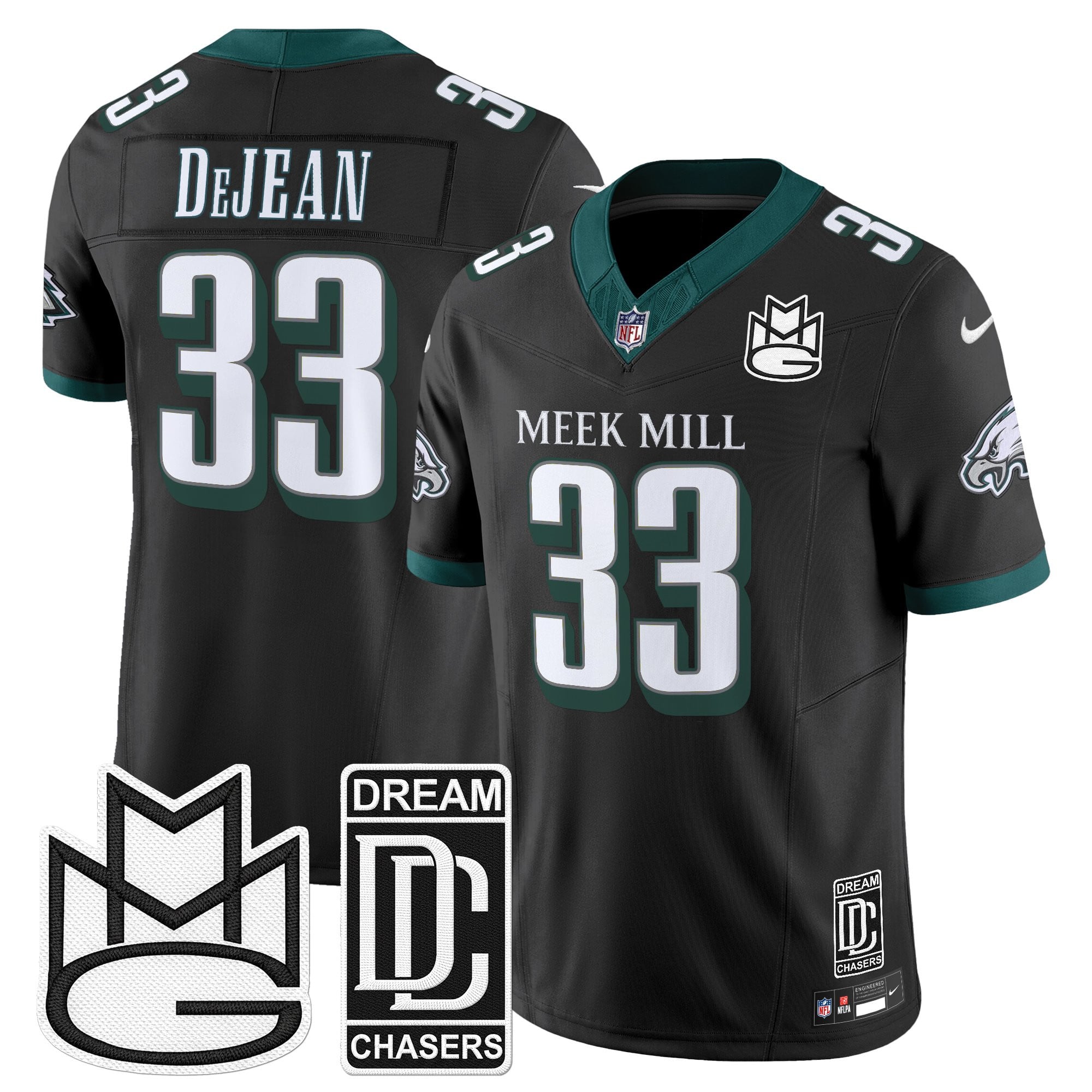 Men's Philadelphia Eagles x Meek Mill Vapor Limited Jersey - All Stitched