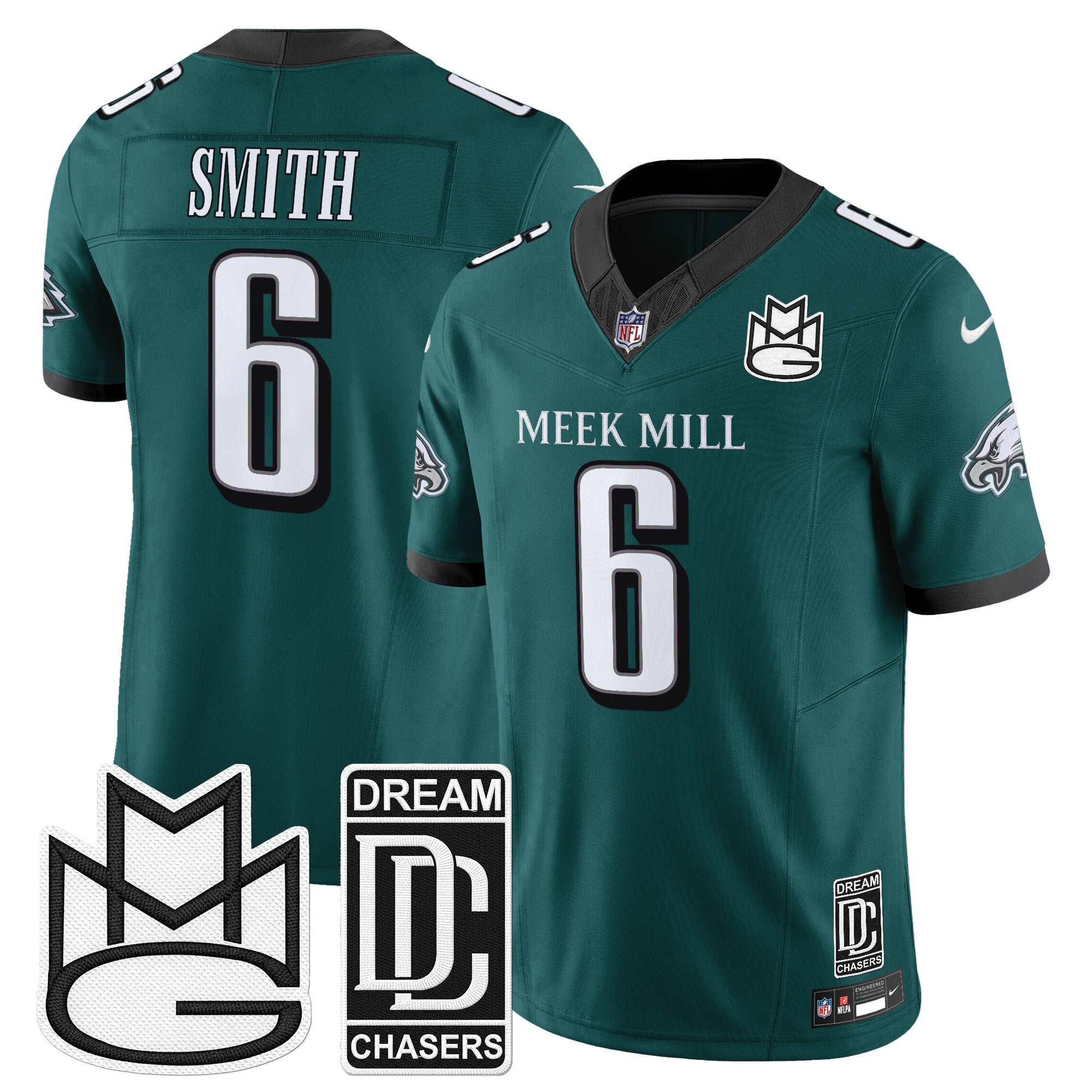 Men's Philadelphia Eagles x Meek Mill Vapor Limited Jersey - All Stitched