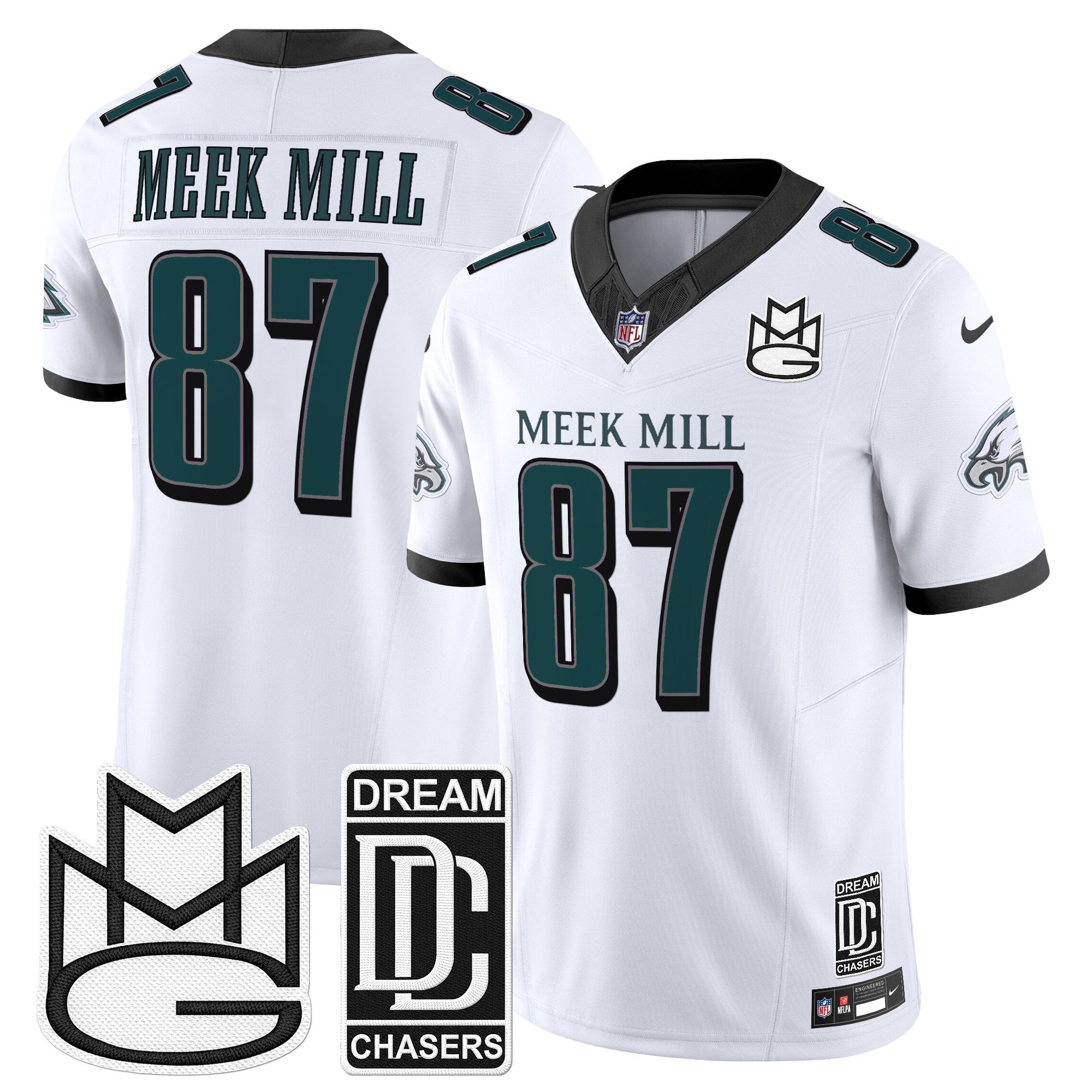 Men's Philadelphia Eagles x Meek Mill Vapor Limited Jersey - All Stitched