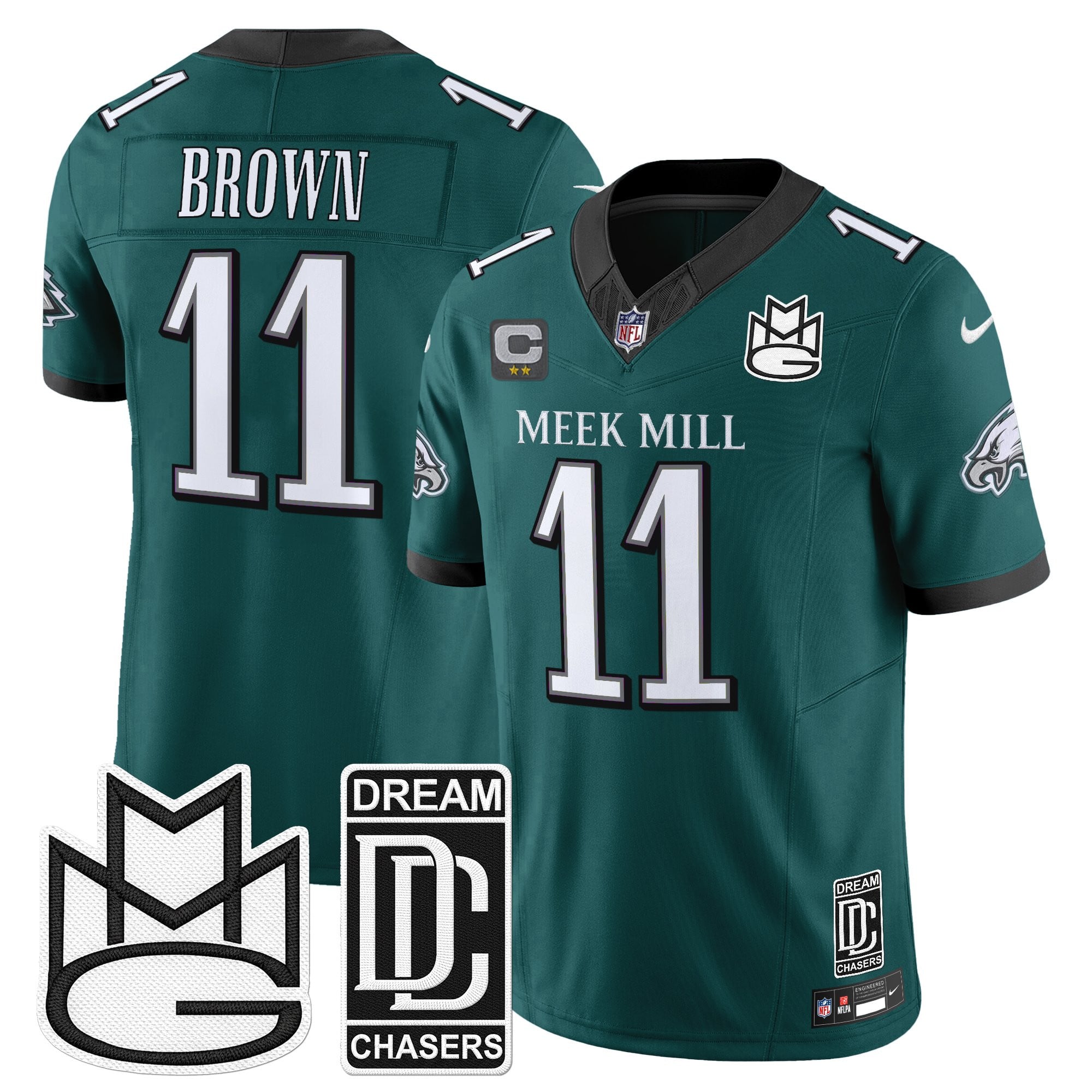 Men's Philadelphia Eagles x Meek Mill Vapor Limited Jersey - All Stitched