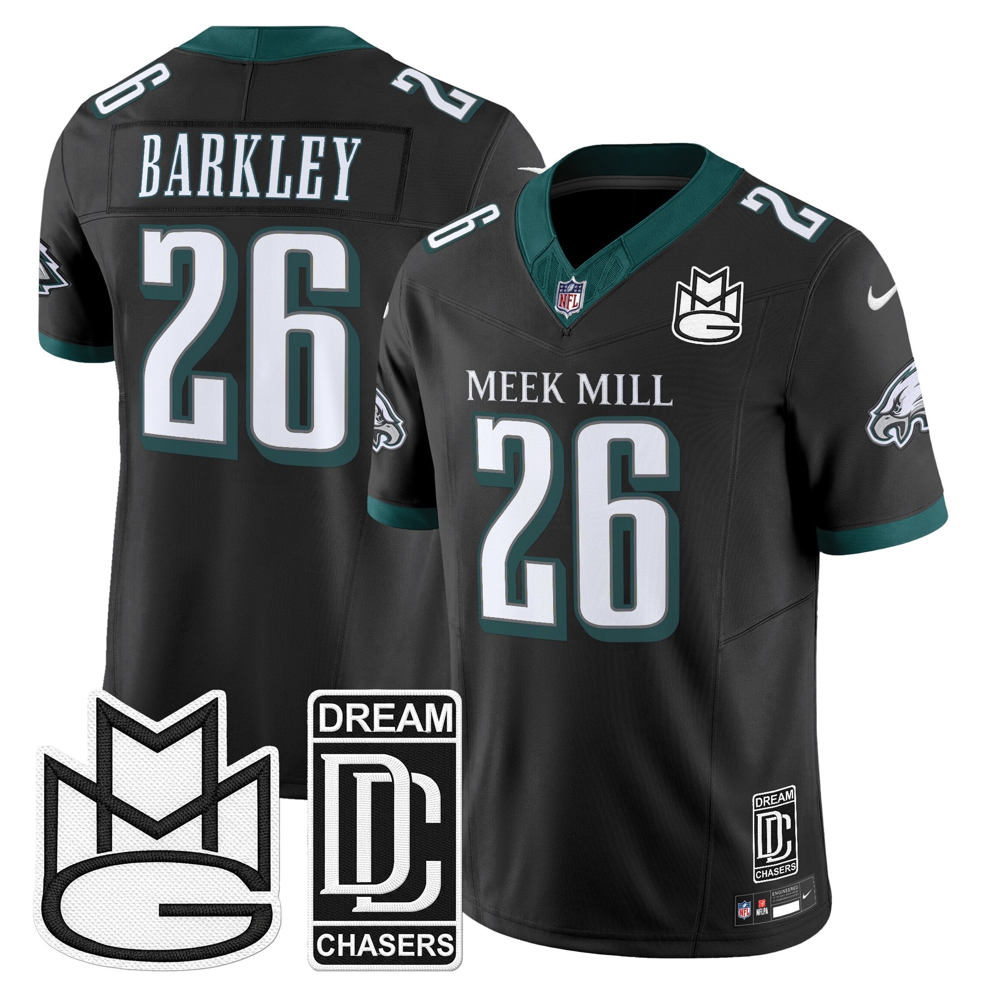Men's Philadelphia Eagles x Meek Mill Vapor Limited Jersey - All Stitched