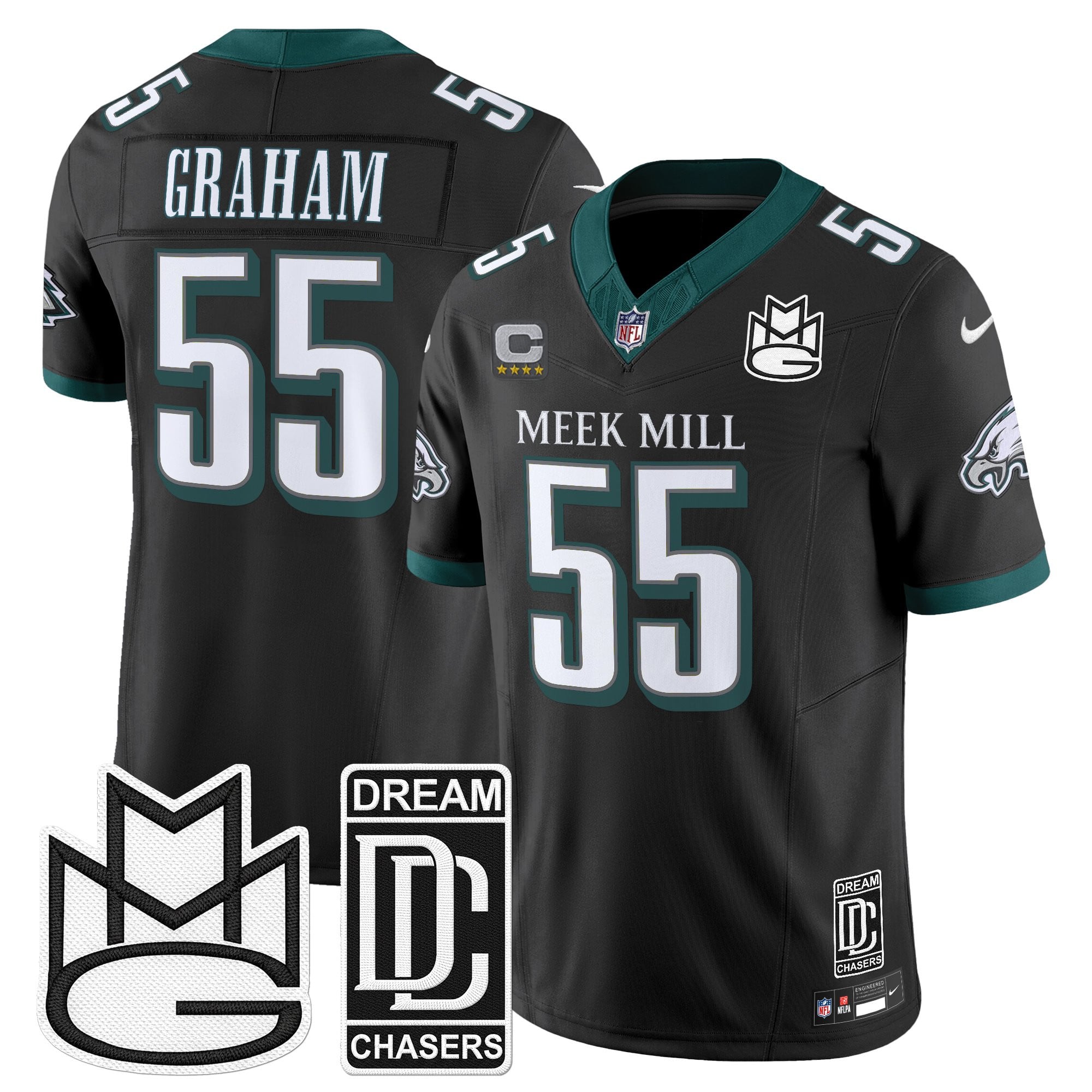 Men's Philadelphia Eagles x Meek Mill Vapor Limited Jersey - All Stitched