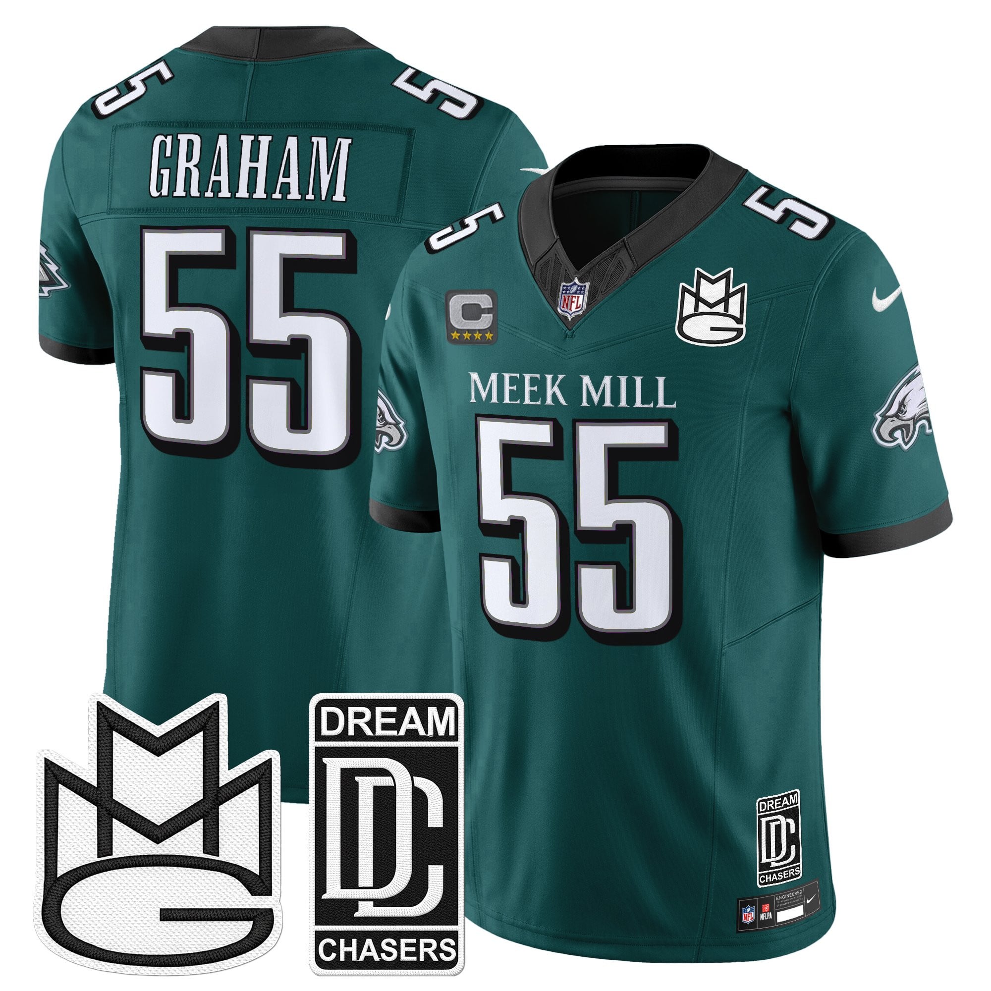 Men's Philadelphia Eagles x Meek Mill Vapor Limited Jersey - All Stitched