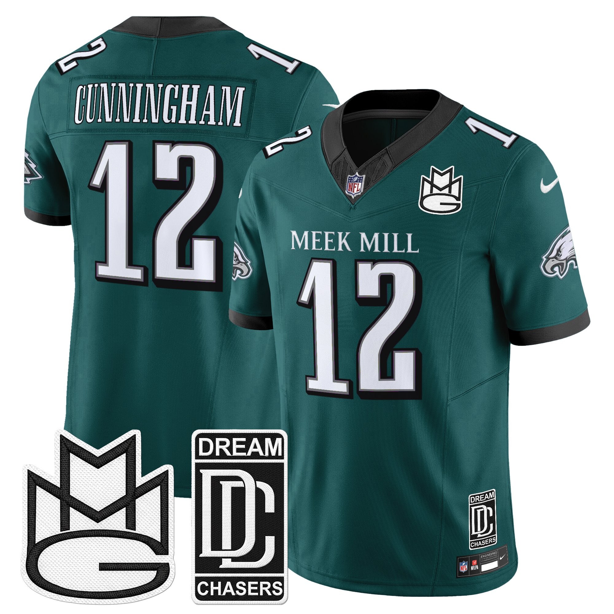 Men's Philadelphia Eagles x Meek Mill Vapor Limited Jersey - All Stitched