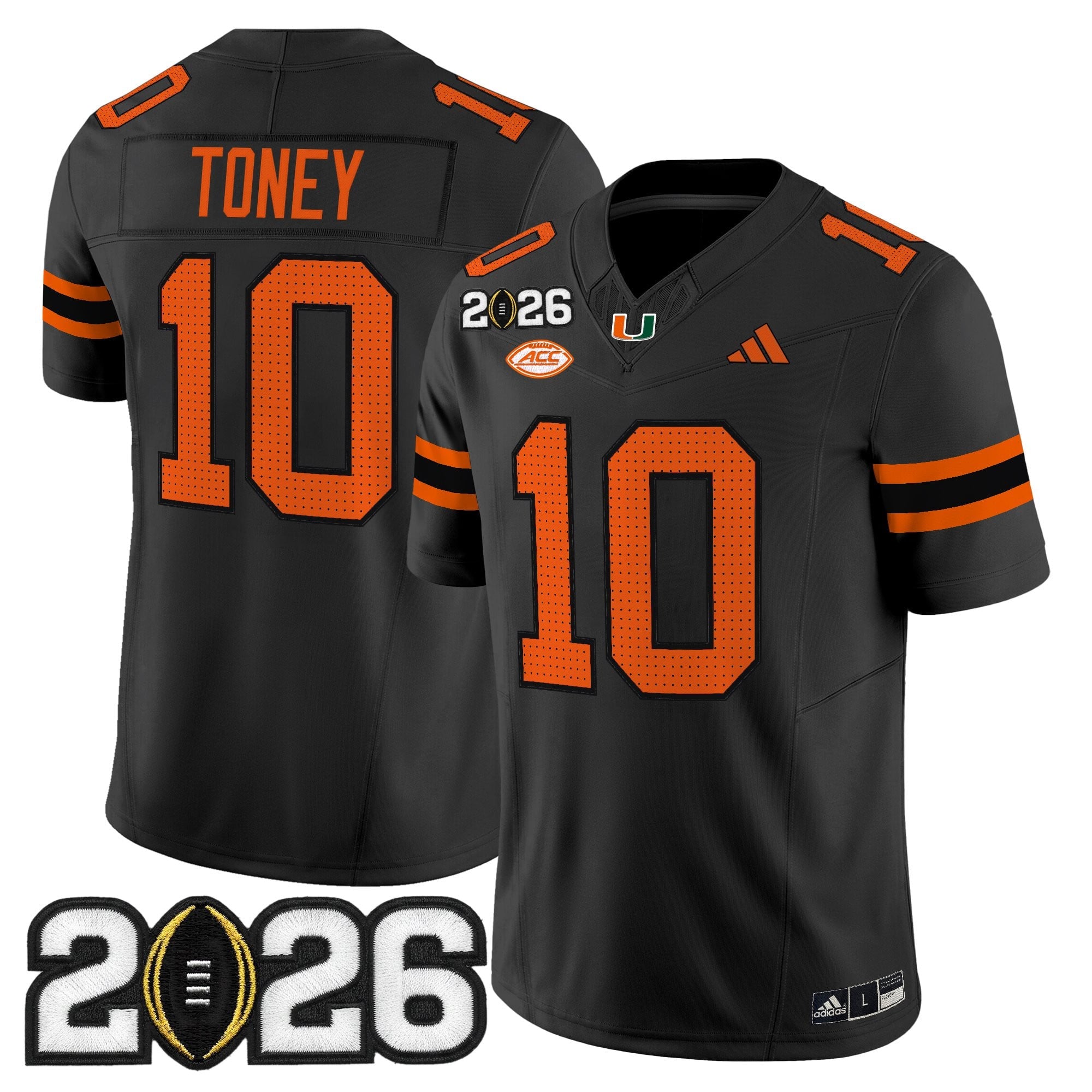 Men's Miami Hurricanes 2026 CFP Final Patch Vapor Limited Jersey - All Stitched