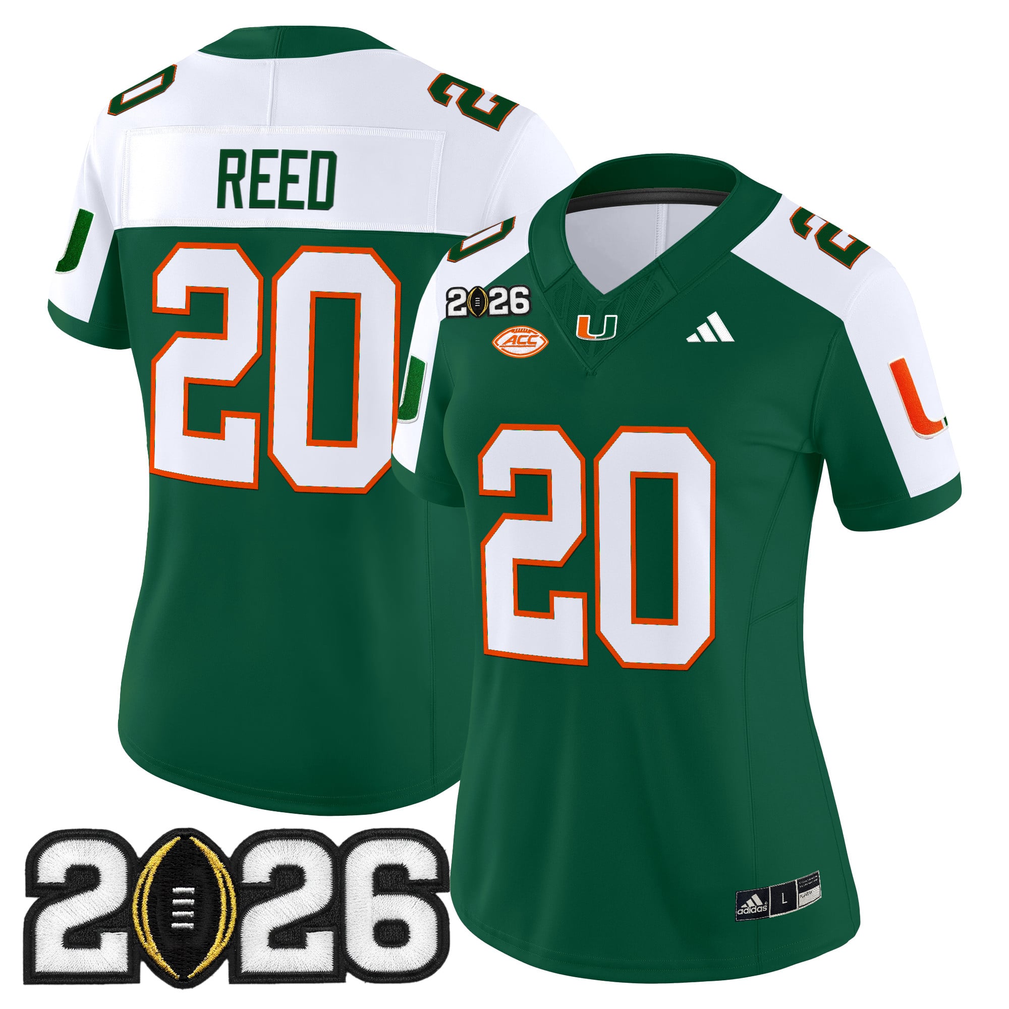 Women's Miami Hurricanes 2026 CFP Final Patch Vapor Limited Jersey - All Stitched