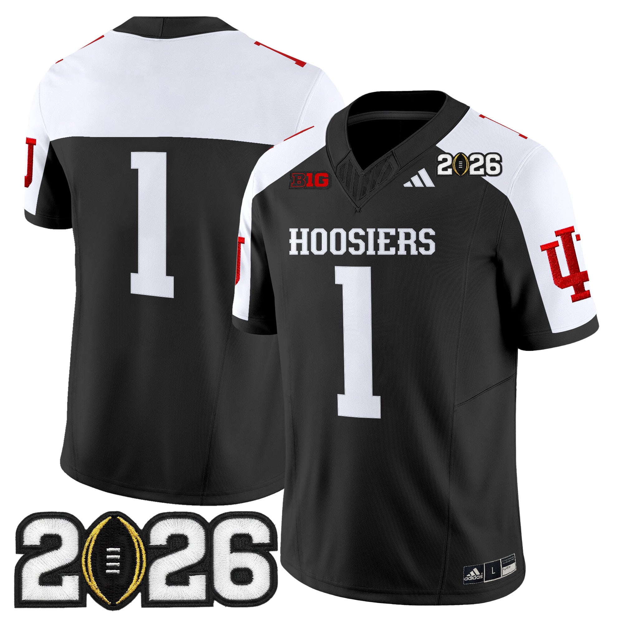 Men's Indiana Hoosiers 2026 CFP Final Patch Vapor Limited Jersey - All Stitched