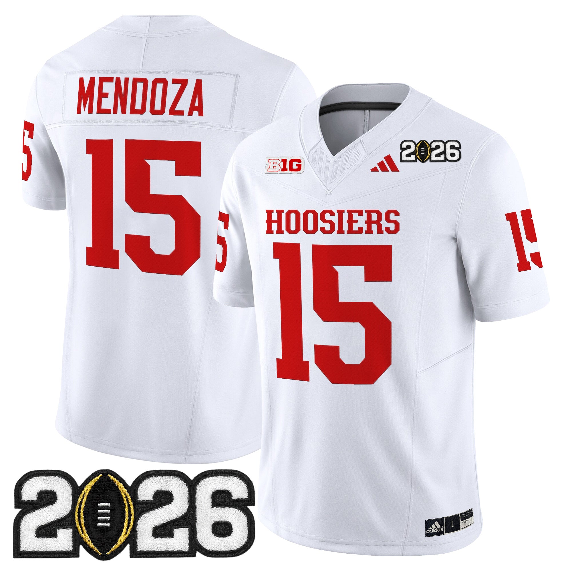 Men's Indiana Hoosiers 2026 CFP Final Patch Vapor Limited Jersey - All Stitched
