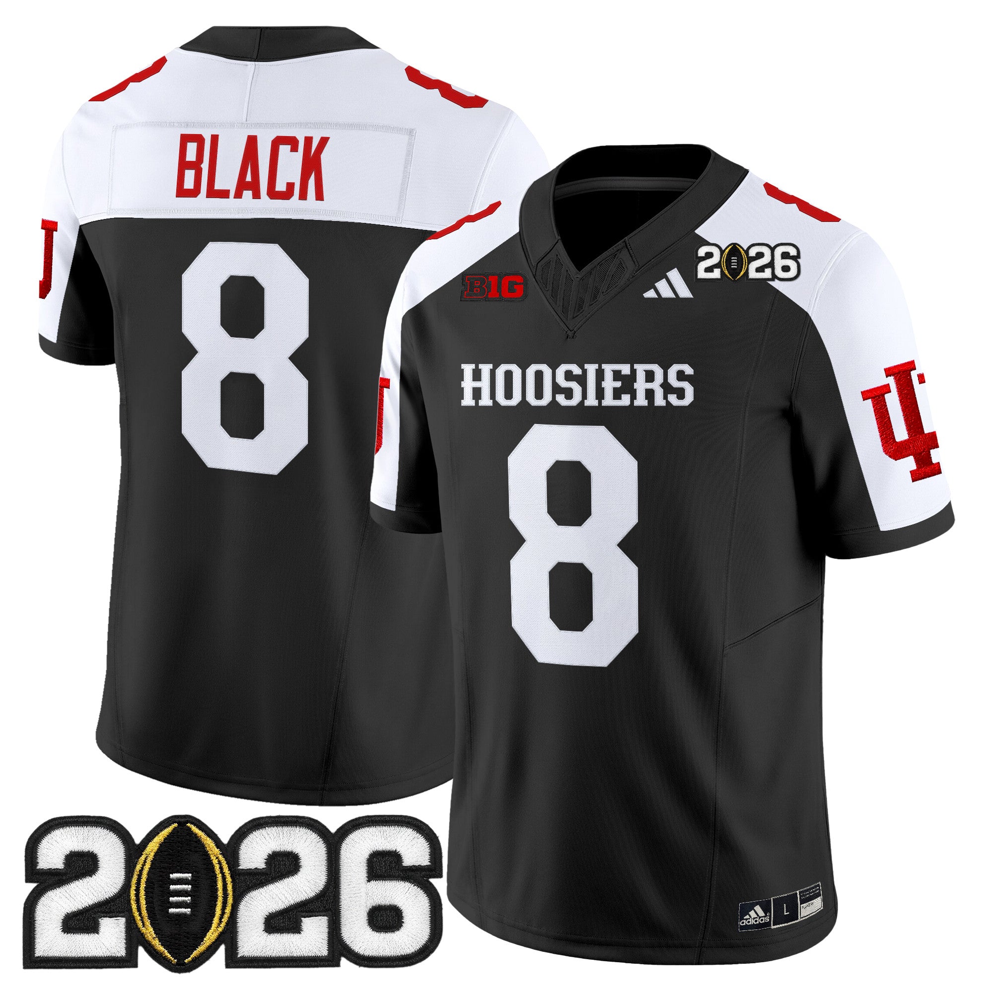 Men's Indiana Hoosiers 2026 CFP Final Patch Vapor Limited Jersey - All Stitched