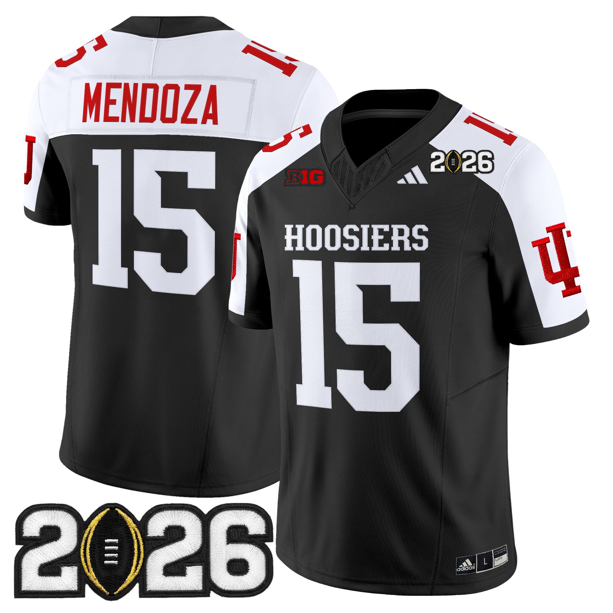 Men's Indiana Hoosiers 2026 CFP Final Patch Vapor Limited Jersey - All Stitched