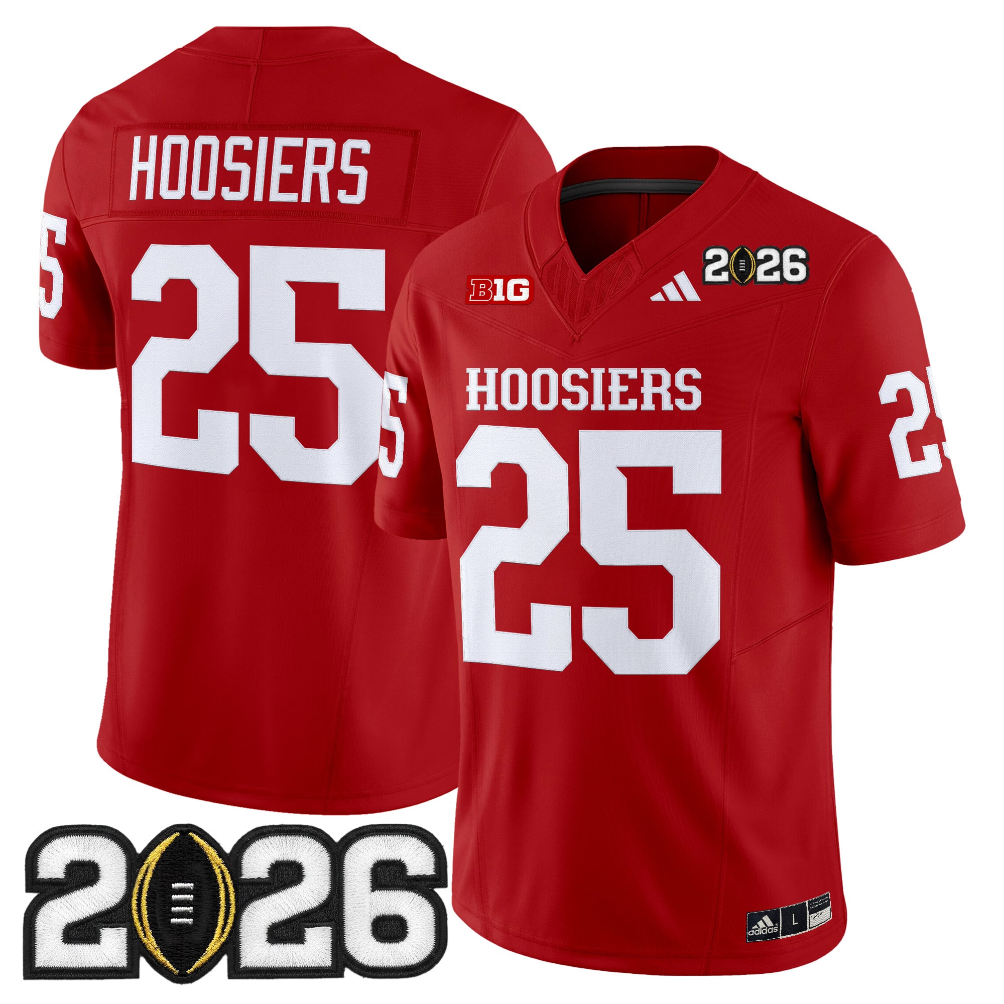 Men's Indiana Hoosiers 2026 CFP Final Patch Vapor Limited Jersey - All Stitched