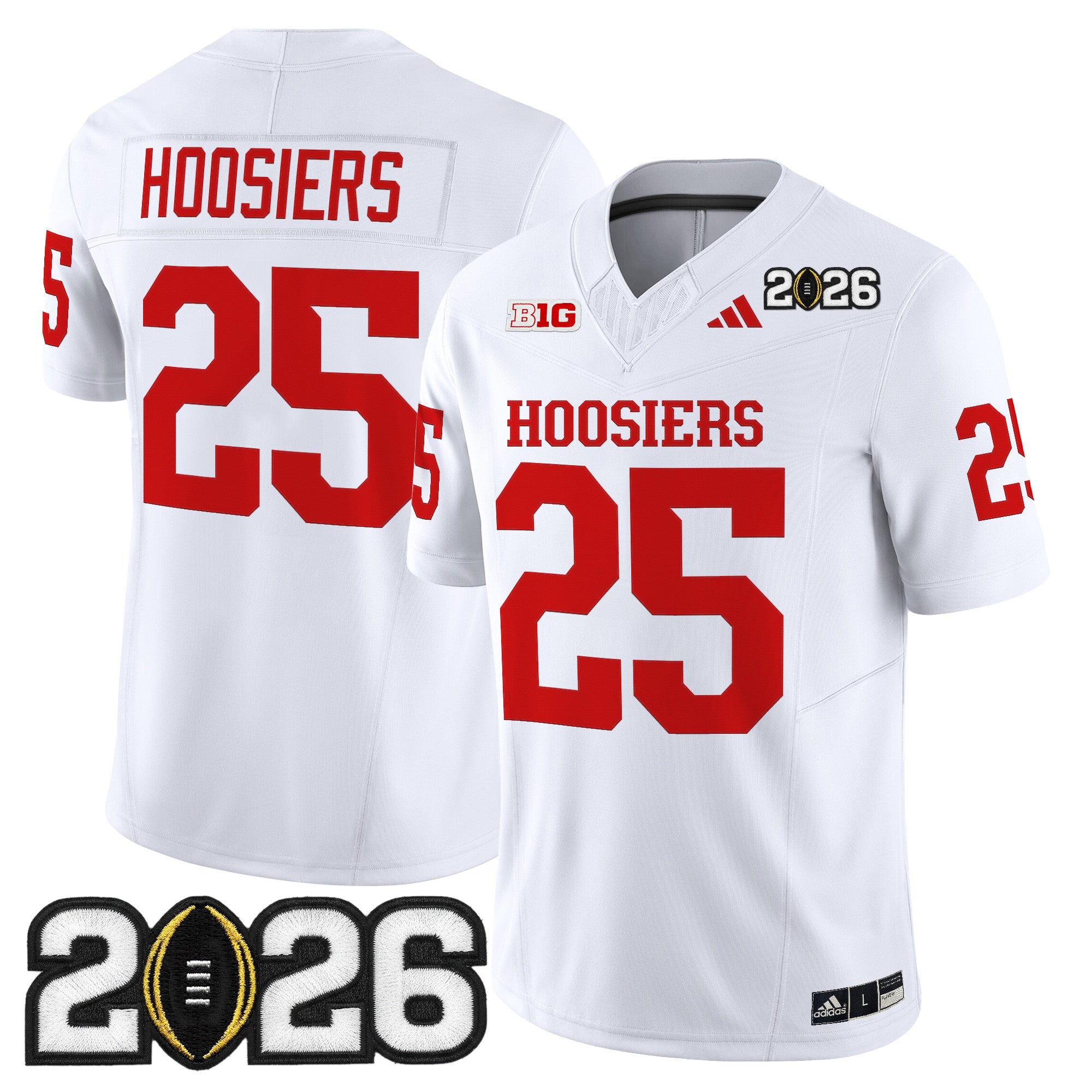 Men's Indiana Hoosiers 2026 CFP Final Patch Vapor Limited Jersey - All Stitched