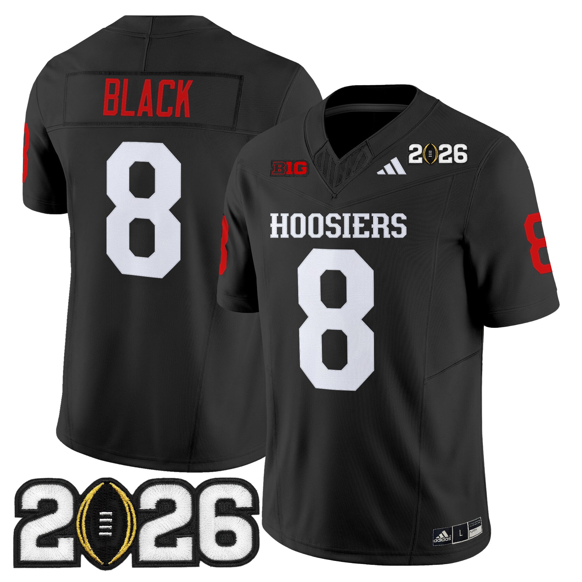 Men's Indiana Hoosiers 2026 CFP Final Patch Vapor Limited Jersey - All Stitched