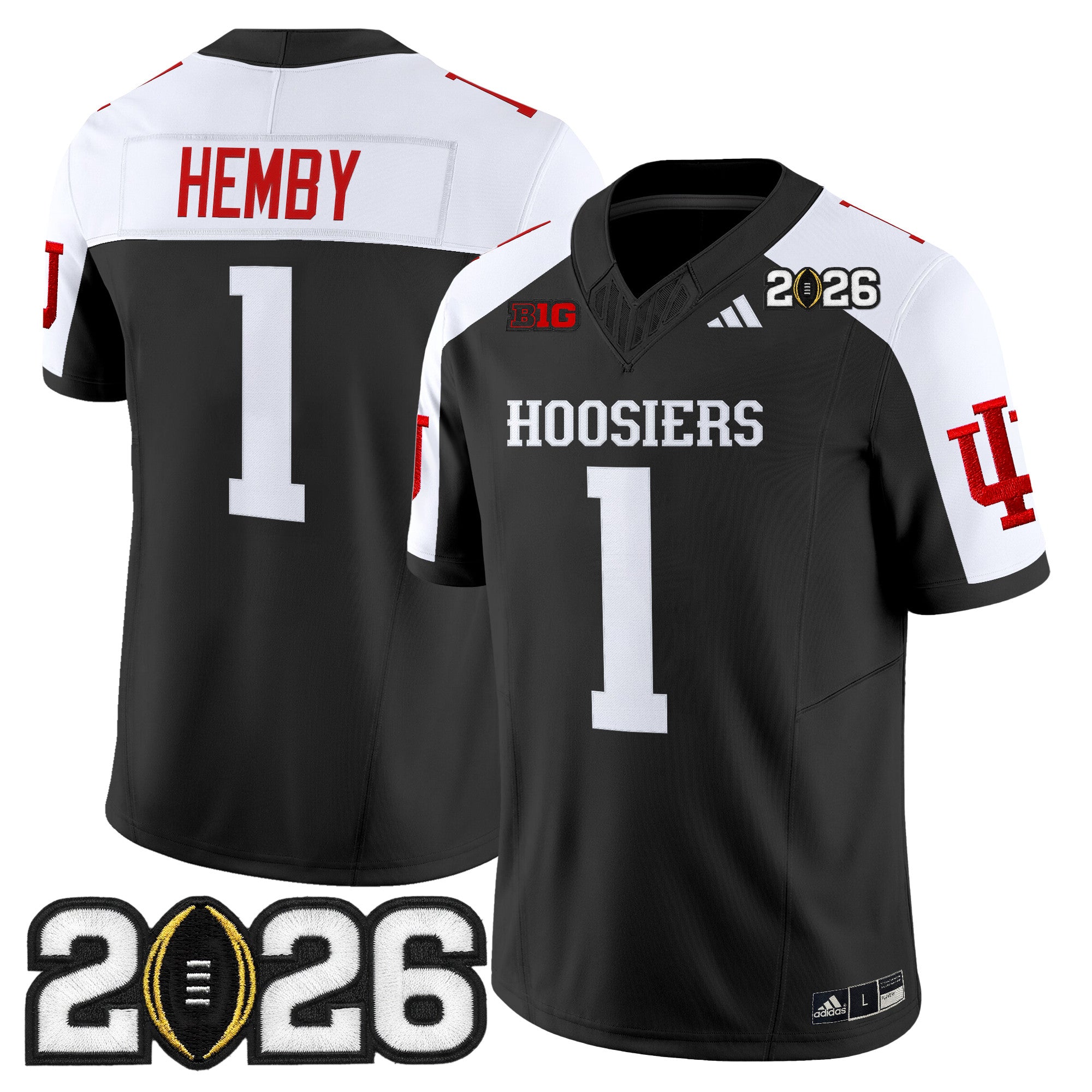 Men's Indiana Hoosiers 2026 CFP Final Patch Vapor Limited Jersey - All Stitched