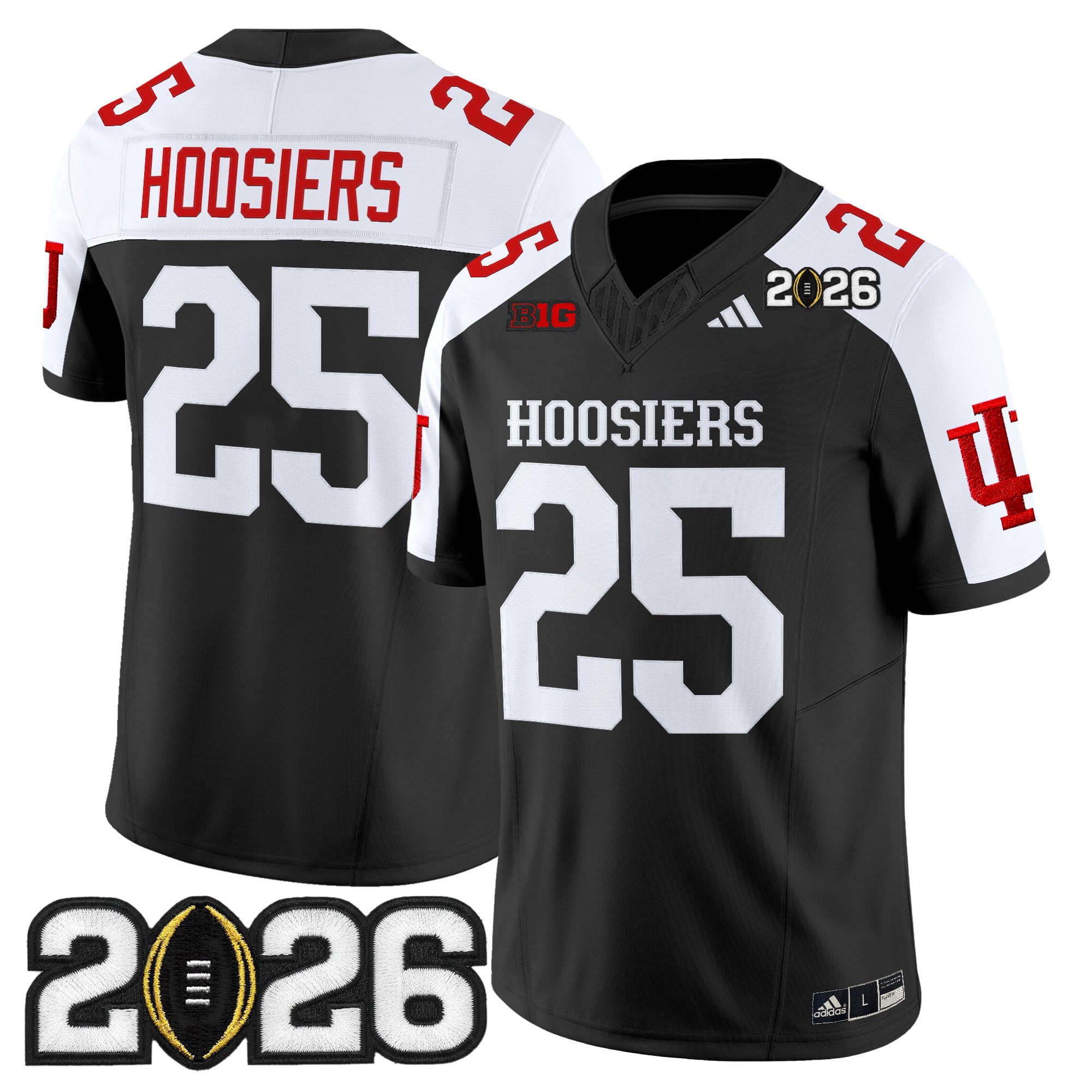 Men's Indiana Hoosiers 2026 CFP Final Patch Vapor Limited Jersey - All Stitched